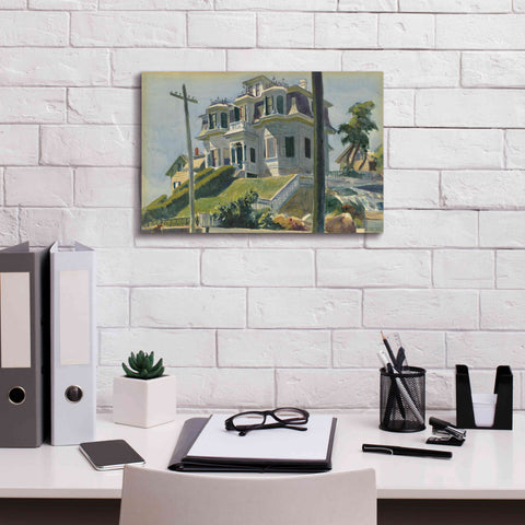 Image of 'Haskell's House, 1924' by Edward Hopper, Giclee Canvas Wall Art,18x12