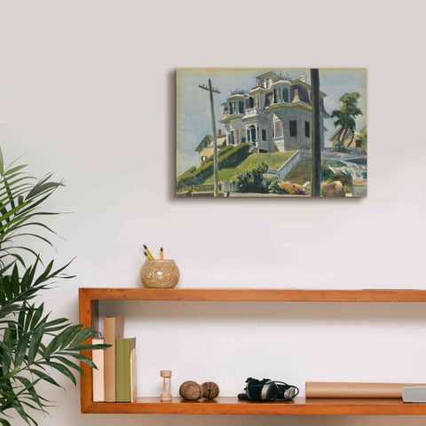Image of 'Haskell's House, 1924' by Edward Hopper, Giclee Canvas Wall Art,18x12