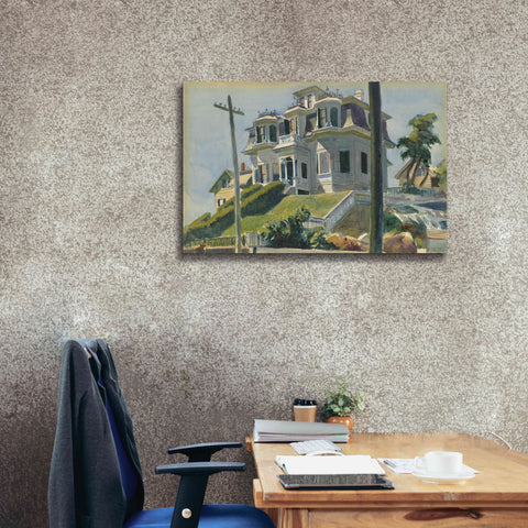 Image of 'Haskell's House, 1924' by Edward Hopper, Giclee Canvas Wall Art,40x26