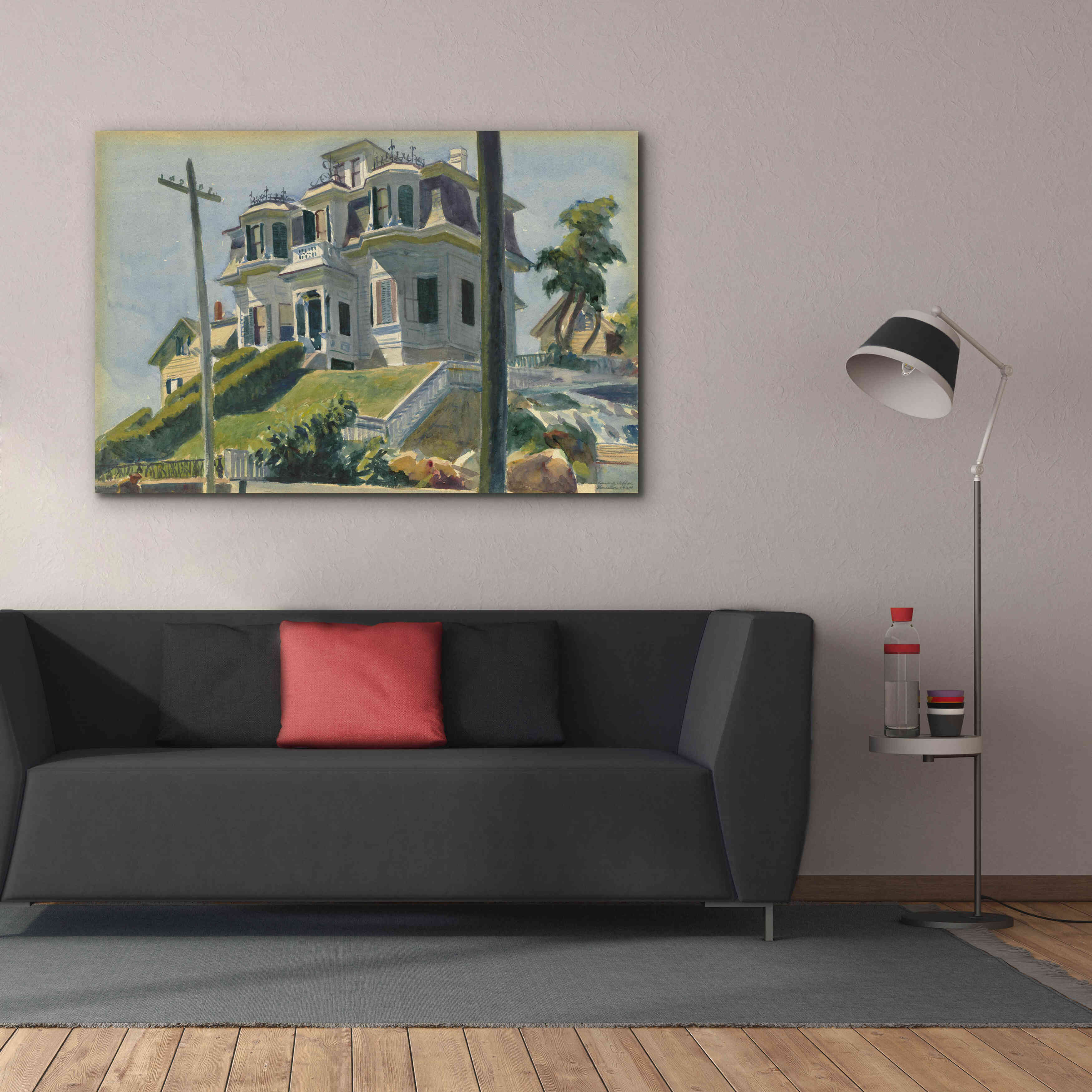 'Haskell's House, 1924' by Edward Hopper, Giclee Canvas Wall Art,60x40