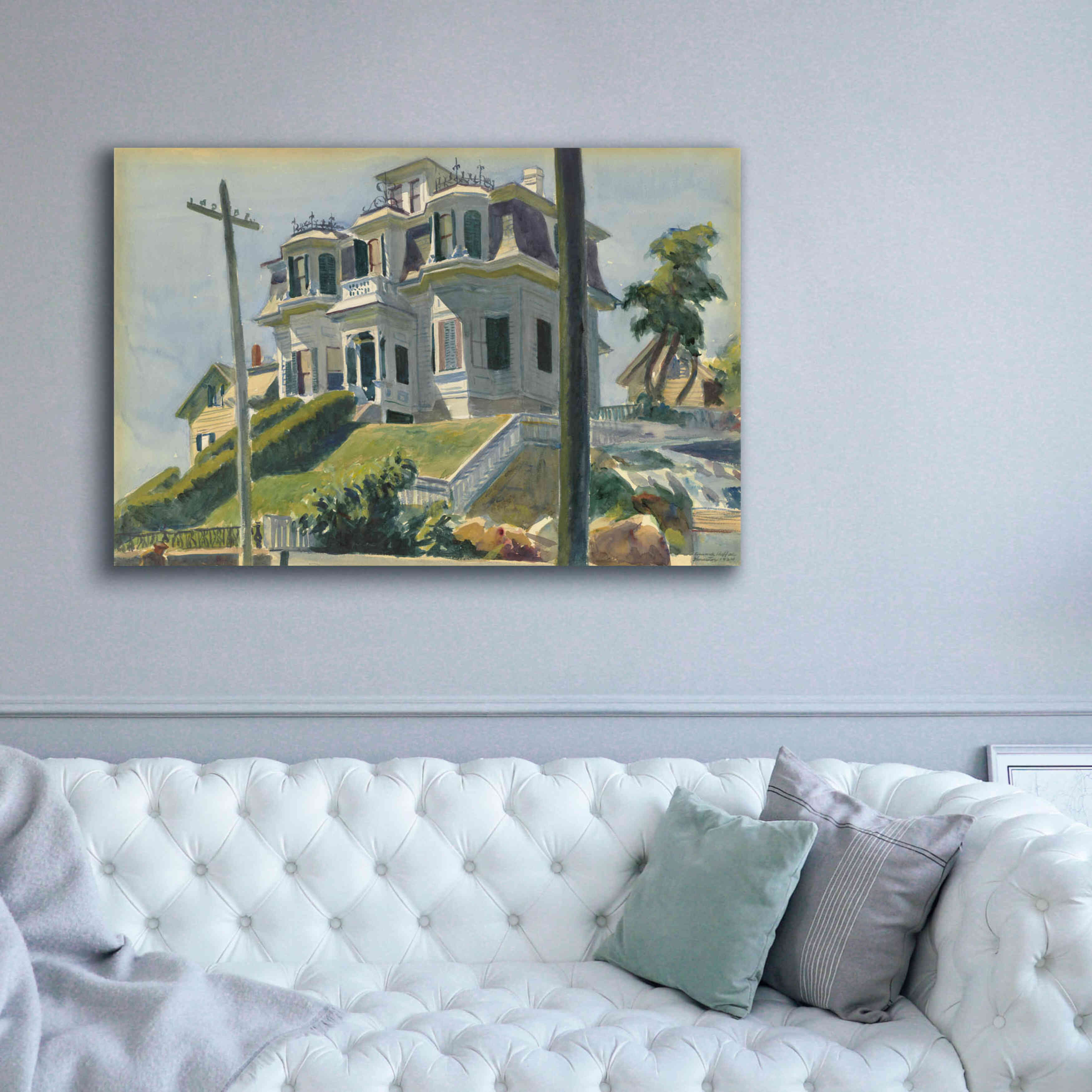 'Haskell's House, 1924' by Edward Hopper, Giclee Canvas Wall Art,60x40