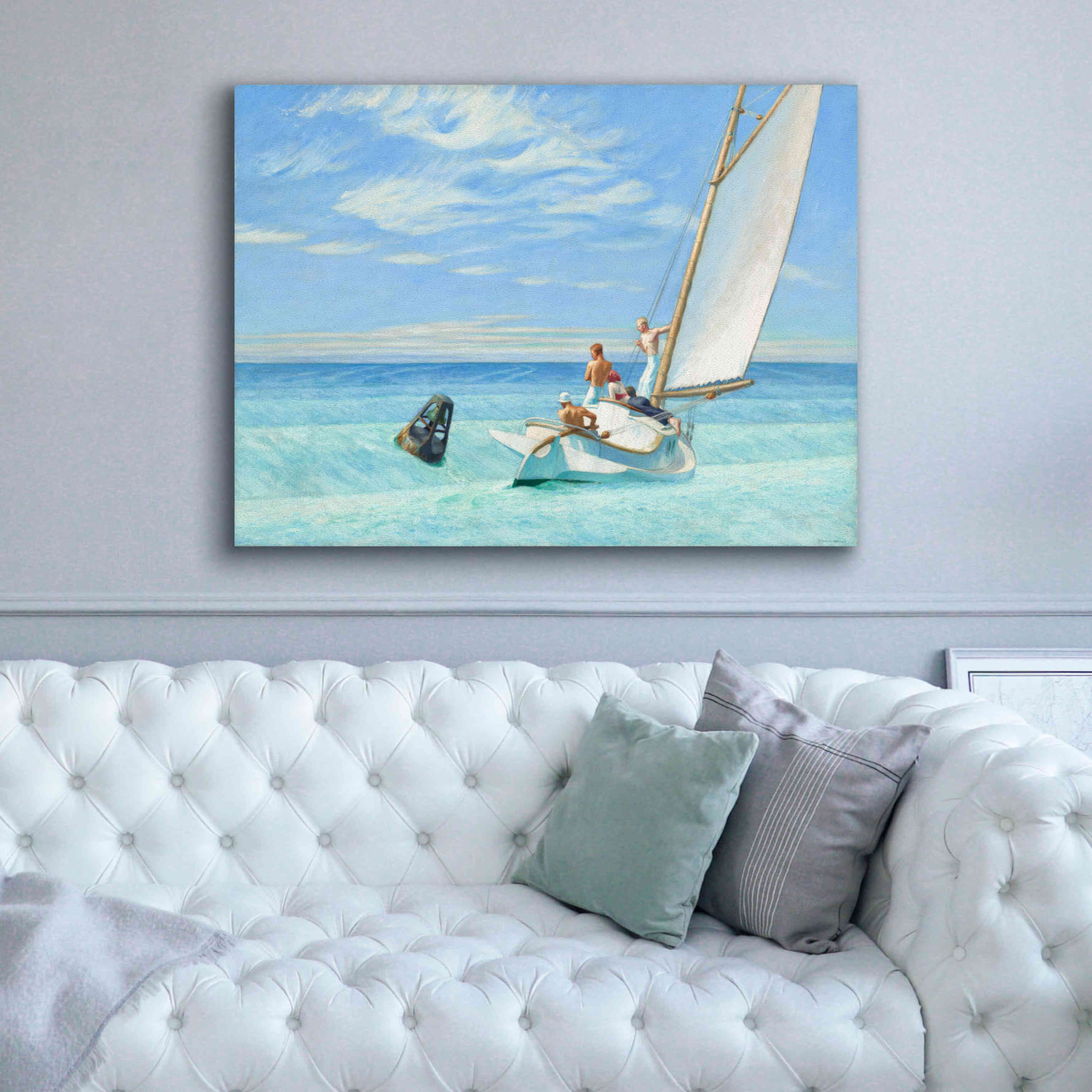 'Ground Swell, 1939' by Edward Hopper, Giclee Canvas Wall Art,54x40