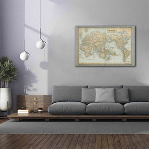 'The World Map Neutral' by Wild Apple Portfolio, Canvas Wall Art,60x40