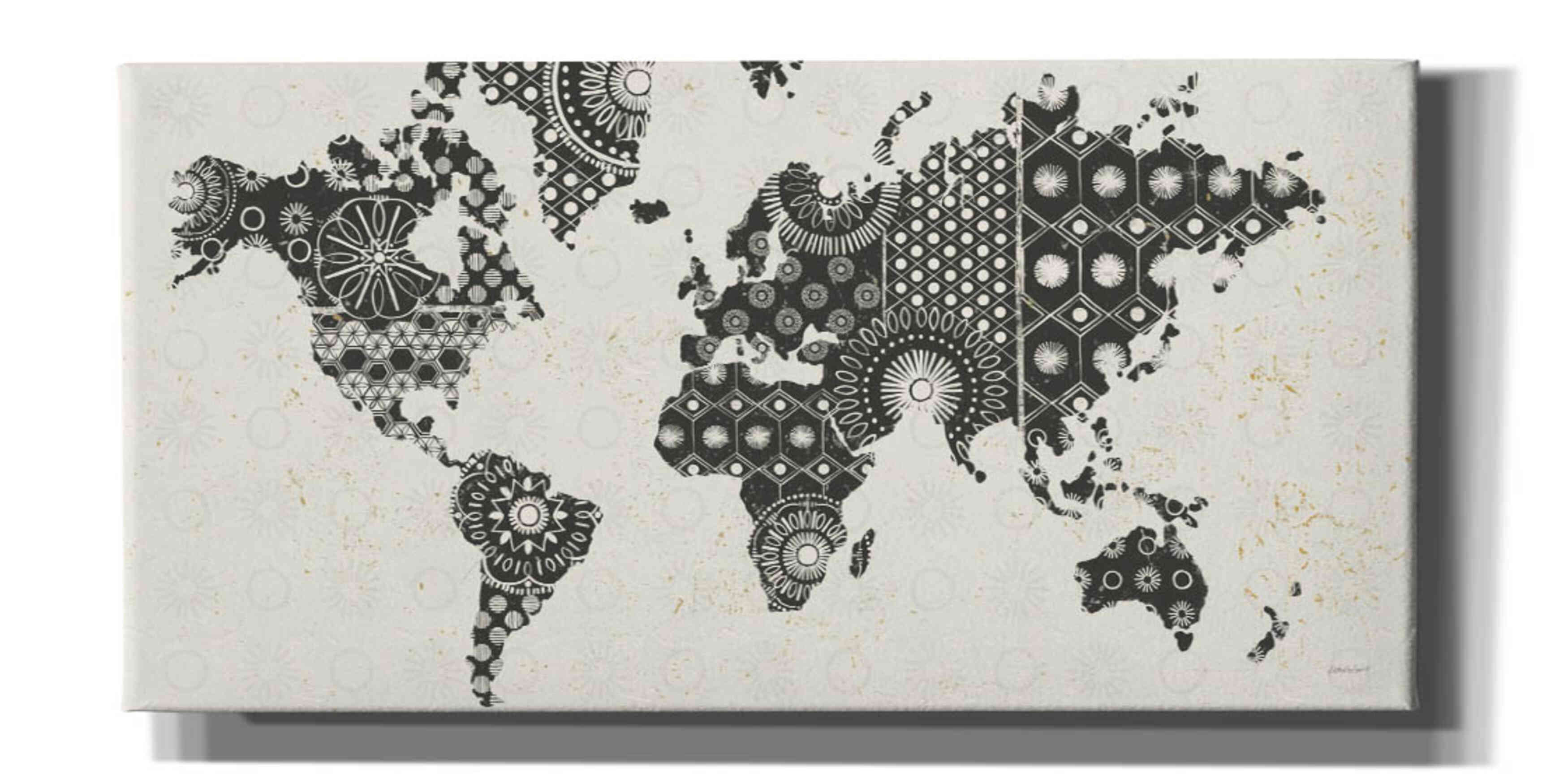 'Kami Map - No Border' by Kathrine Lovell, Canvas Wall Art