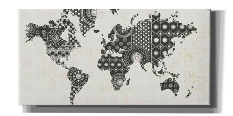 Image of 'Kami Map - No Border' by Kathrine Lovell, Canvas Wall Art