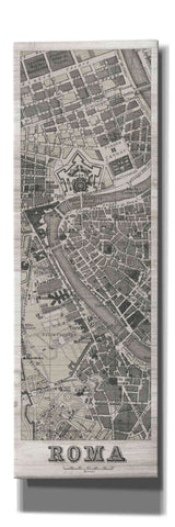 Image of 'Roma Map Panel on Wood' by Wild Apple Portfolio, Canvas Wall Art