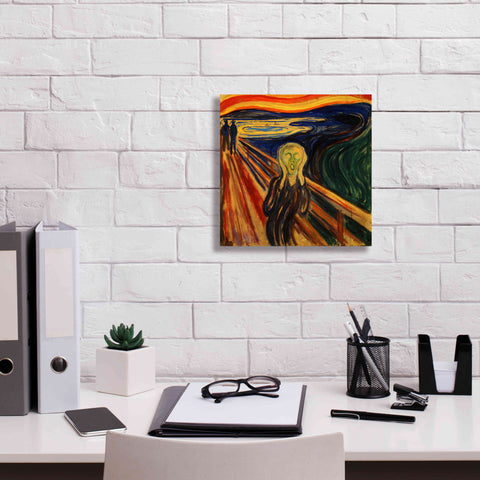 Image of 'The Scream' by Edvard Munch, Canvas Wall Art,12x12