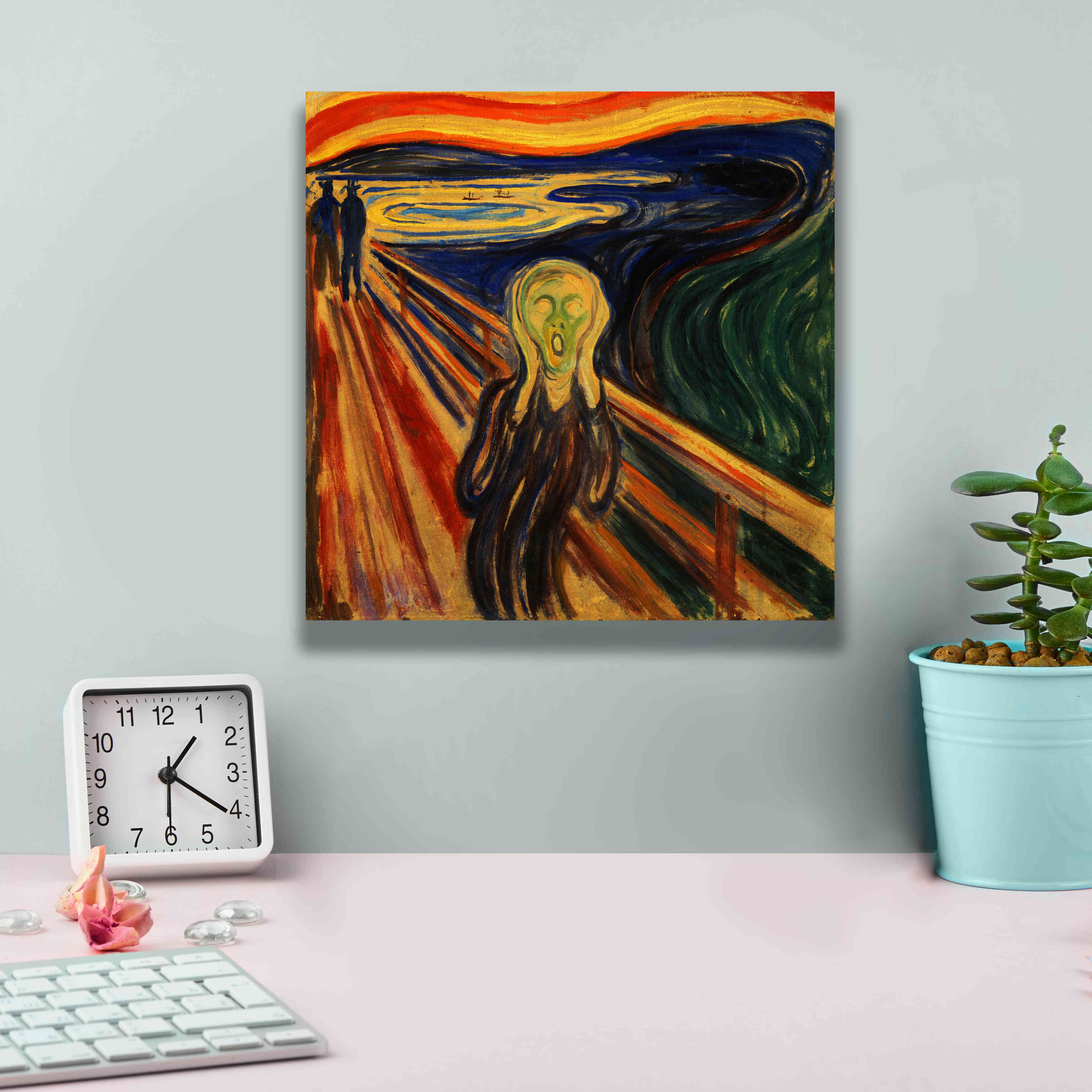 'The Scream' by Edvard Munch, Canvas Wall Art,12x12