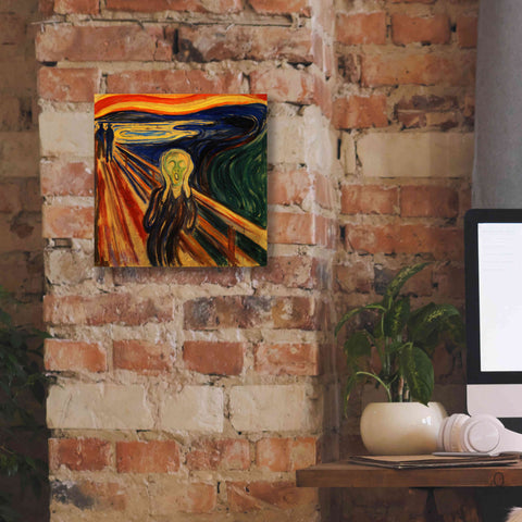 Image of 'The Scream' by Edvard Munch, Canvas Wall Art,12x12