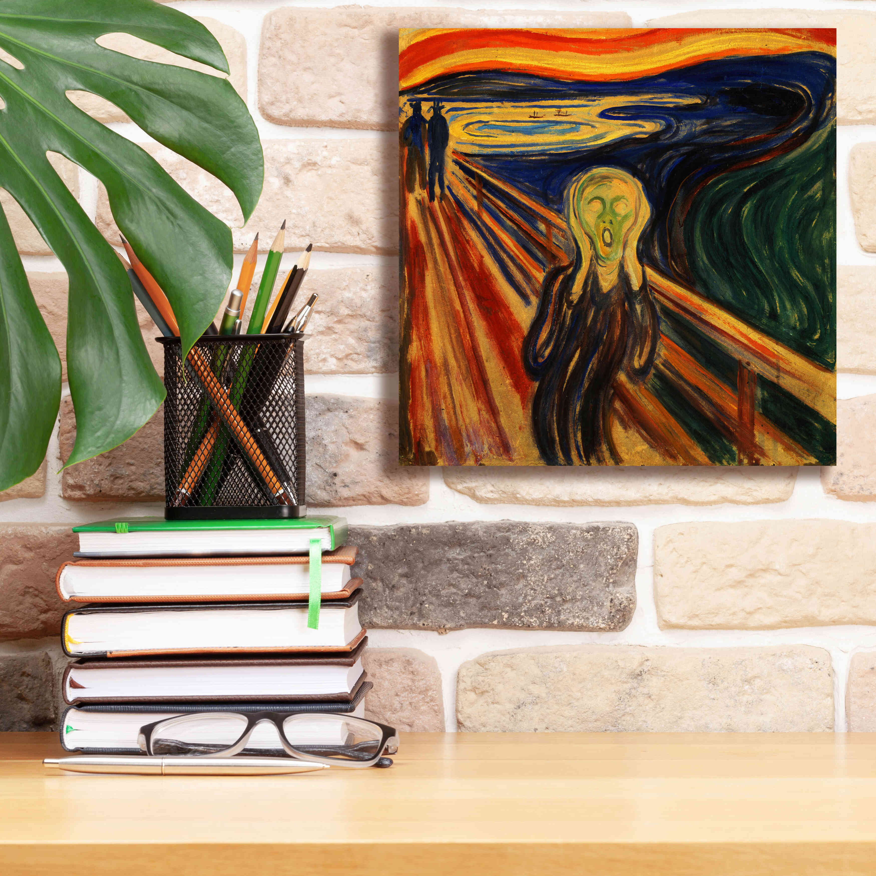 'The Scream' by Edvard Munch, Canvas Wall Art,12x12