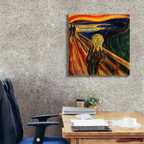 Image of 'The Scream' by Edvard Munch, Canvas Wall Art,26x26