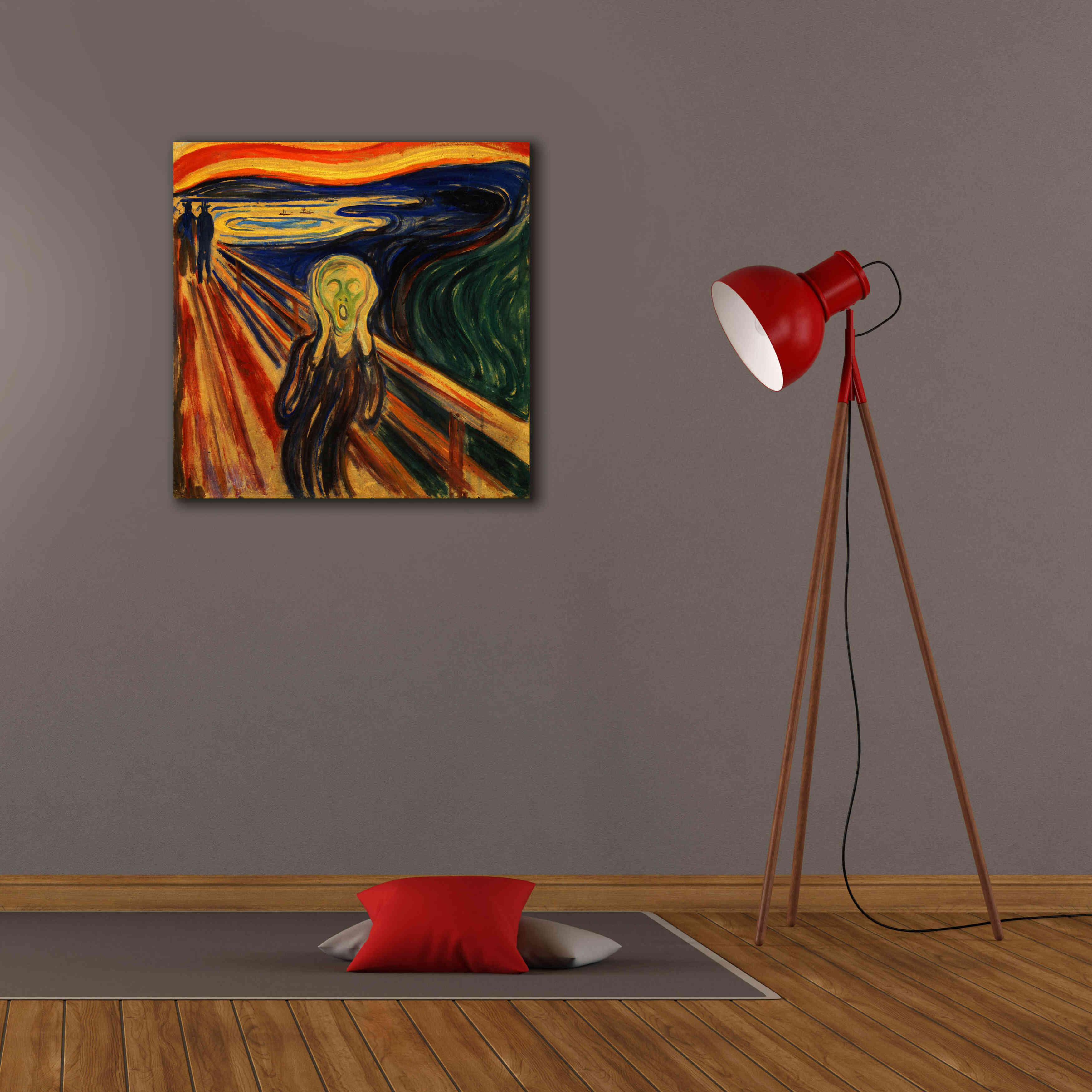 'The Scream' by Edvard Munch, Canvas Wall Art,26x26