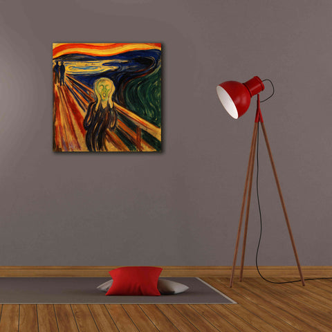 Image of 'The Scream' by Edvard Munch, Canvas Wall Art,26x26