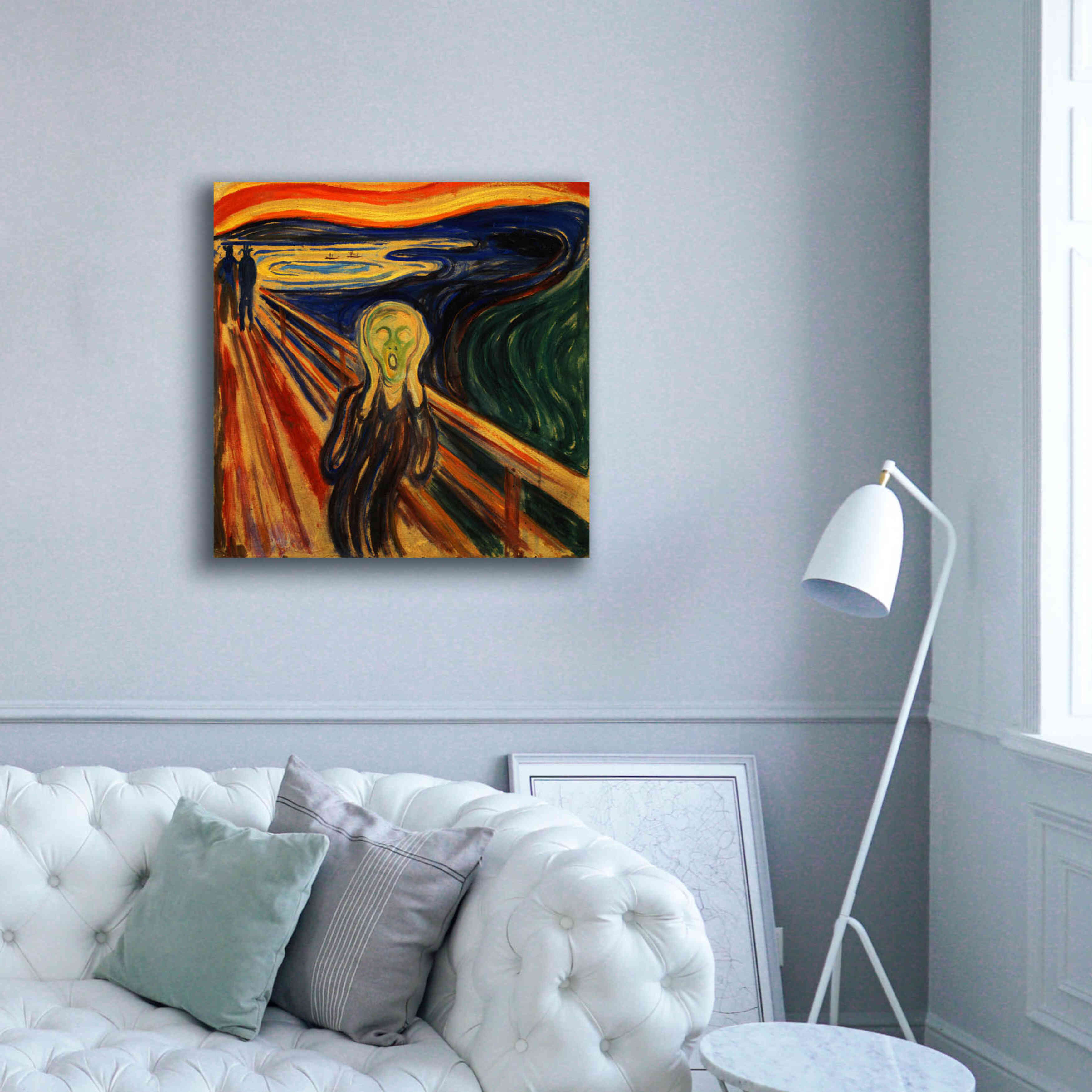 'The Scream' by Edvard Munch, Canvas Wall Art,37x37