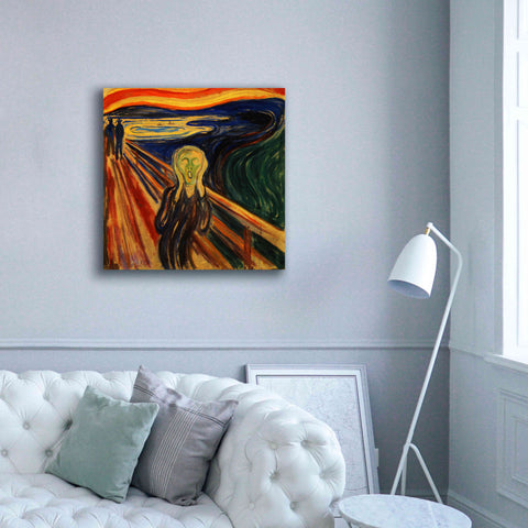 Image of 'The Scream' by Edvard Munch, Canvas Wall Art,37x37