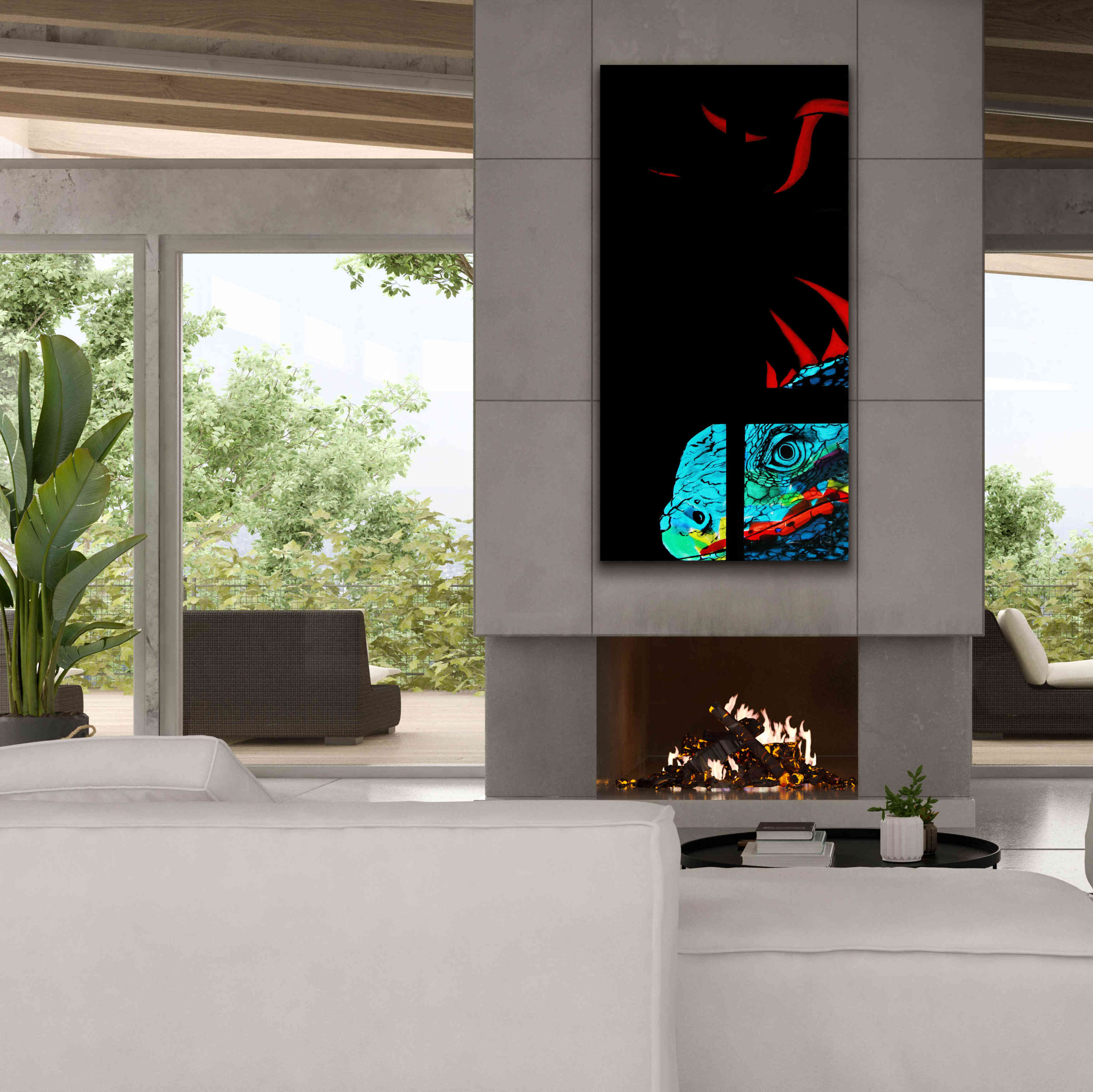 'Yum!' by Rita Shimelfarb, Giclee Canvas Wall Art,30x60