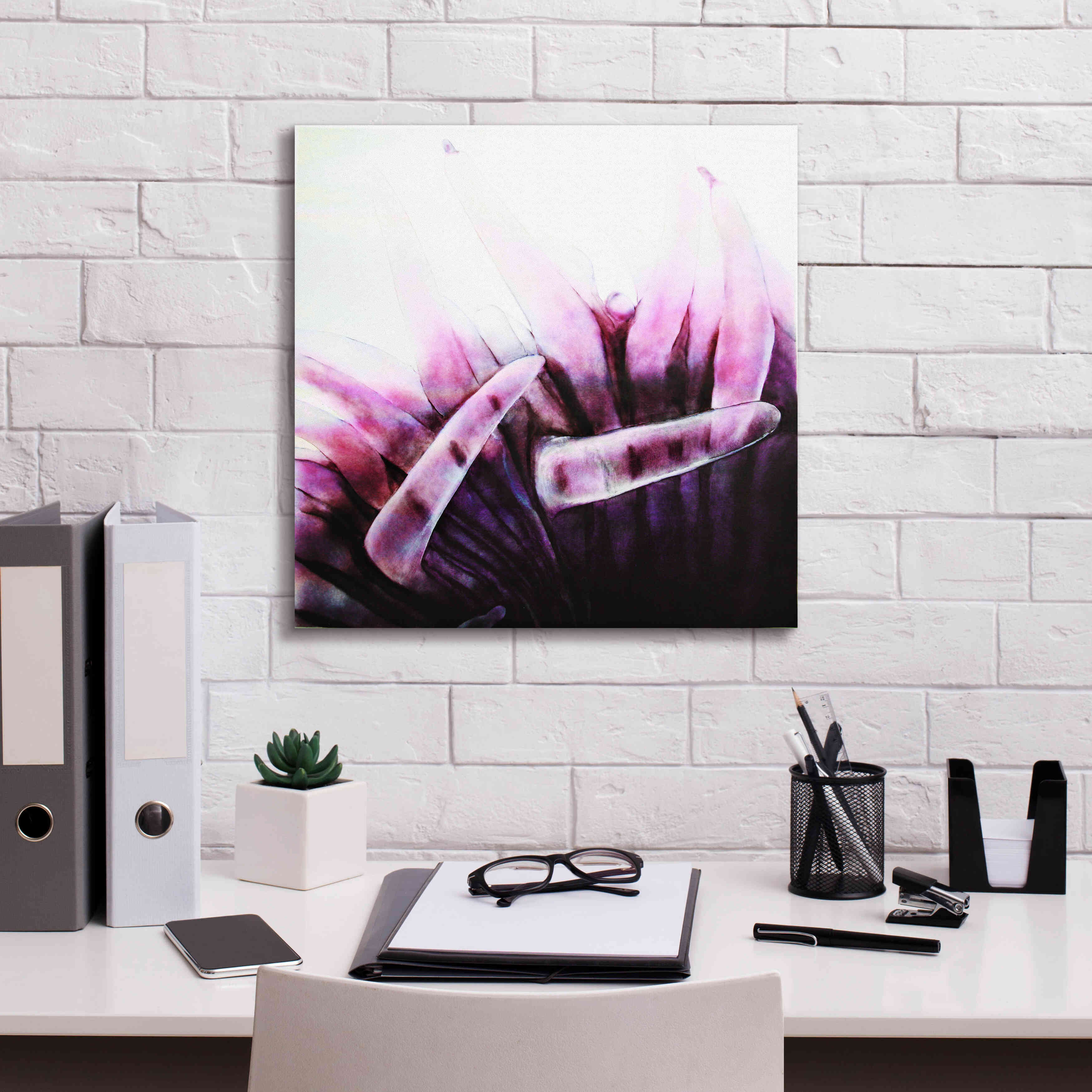 'Tentacles' by Rita Shimelfarb, Giclee Canvas Wall Art,18x18