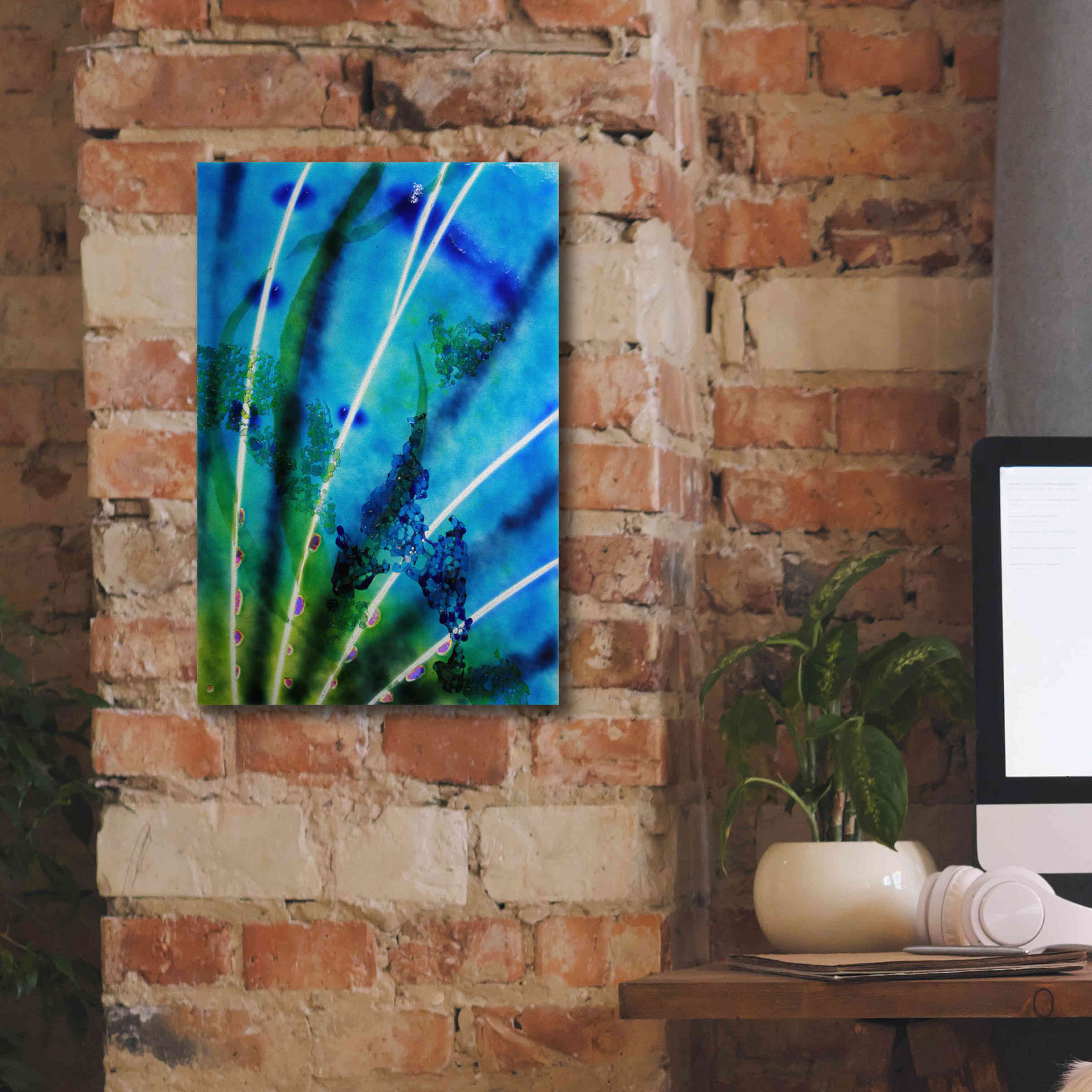 'Lion Fish Fin' by Rita Shimelfarb, Giclee Canvas Wall Art,12x18