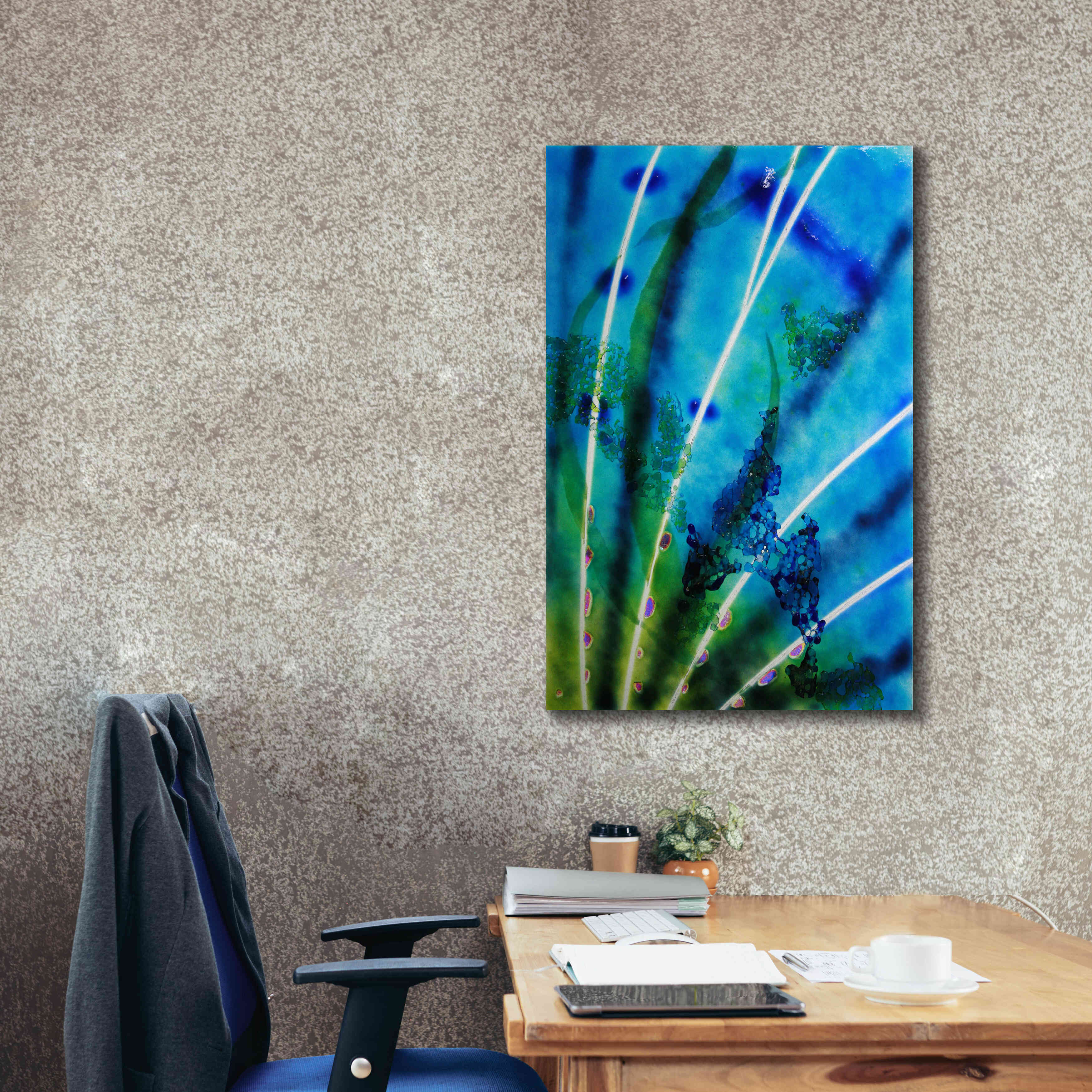 'Lion Fish Fin' by Rita Shimelfarb, Giclee Canvas Wall Art,26x40
