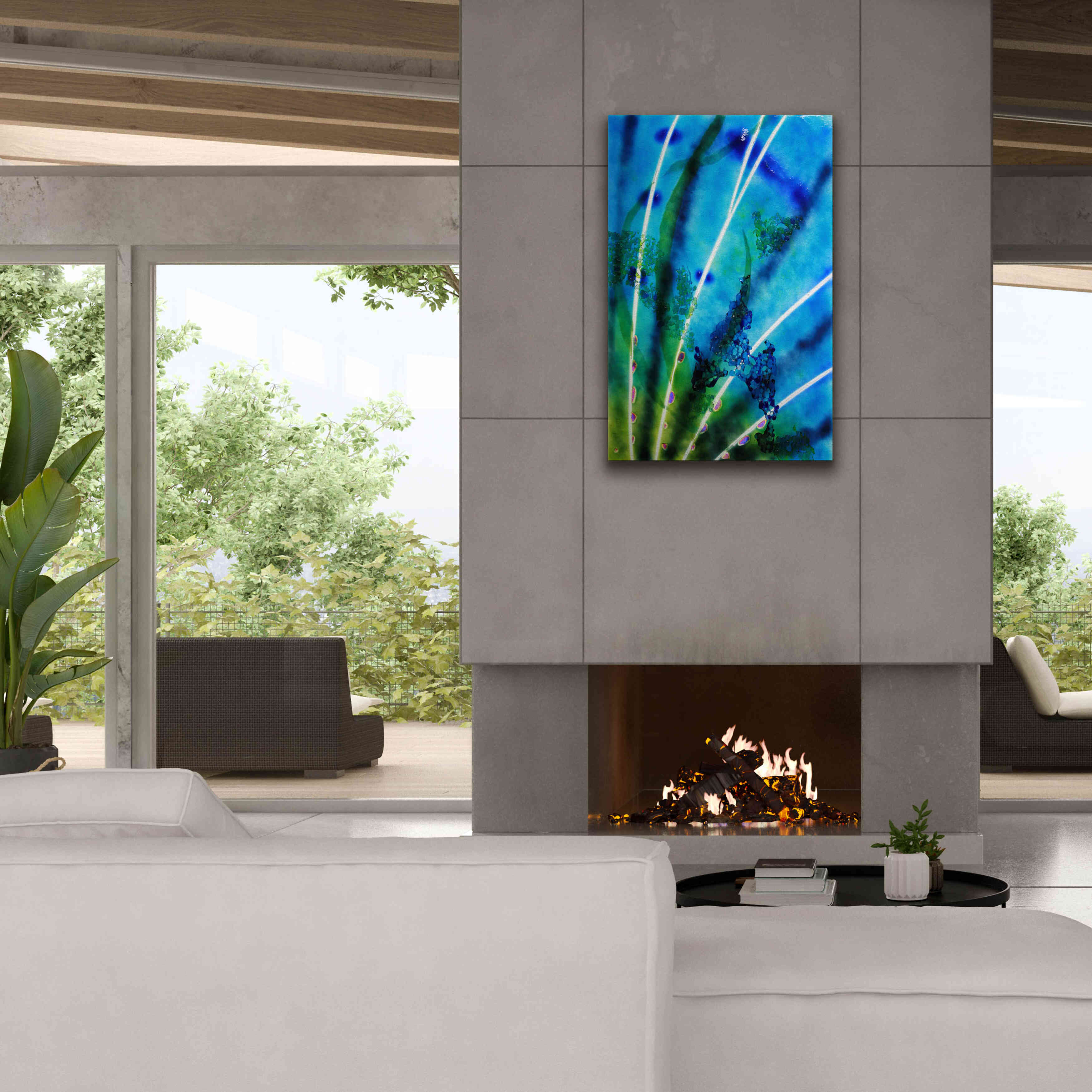 'Lion Fish Fin' by Rita Shimelfarb, Giclee Canvas Wall Art,26x40