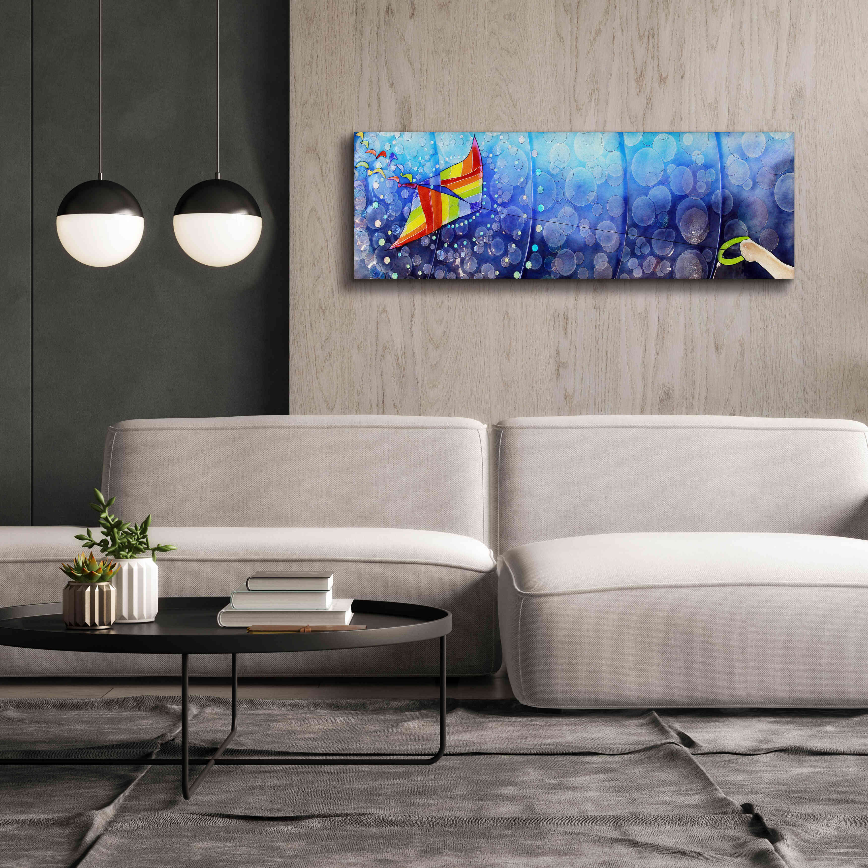 'Air' by Rita Shimelfarb, Giclee Canvas Wall Art,60x20