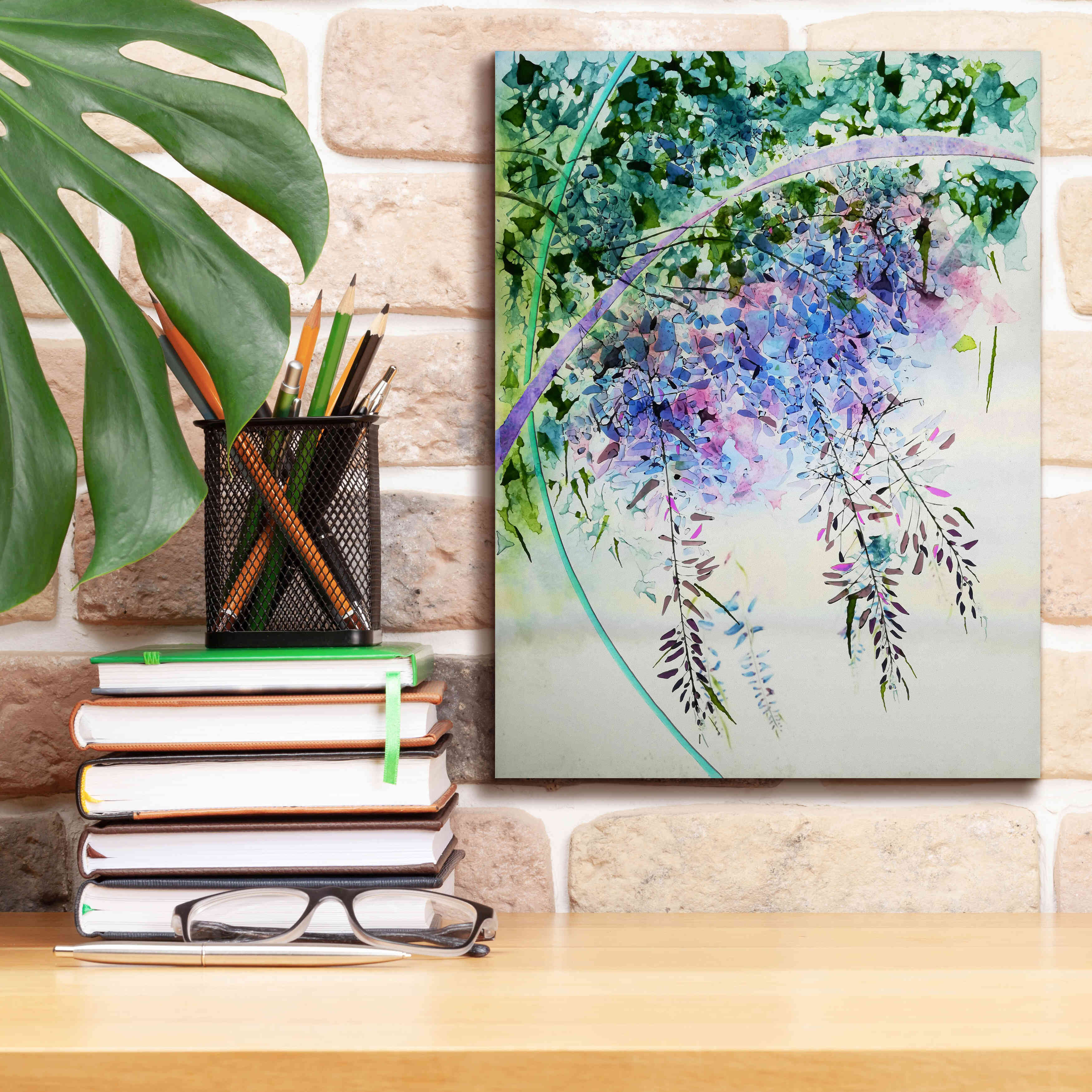 'Wisteria' by Rita Shimelfarb, Giclee Canvas Wall Art,12x16