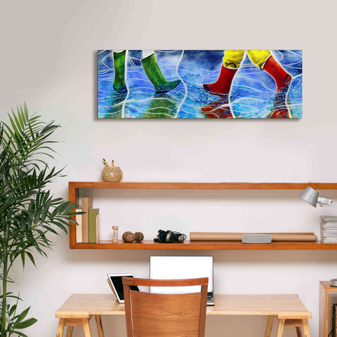 Image of 'Water' by Rita Shimelfarb, Giclee Canvas Wall Art,36x12