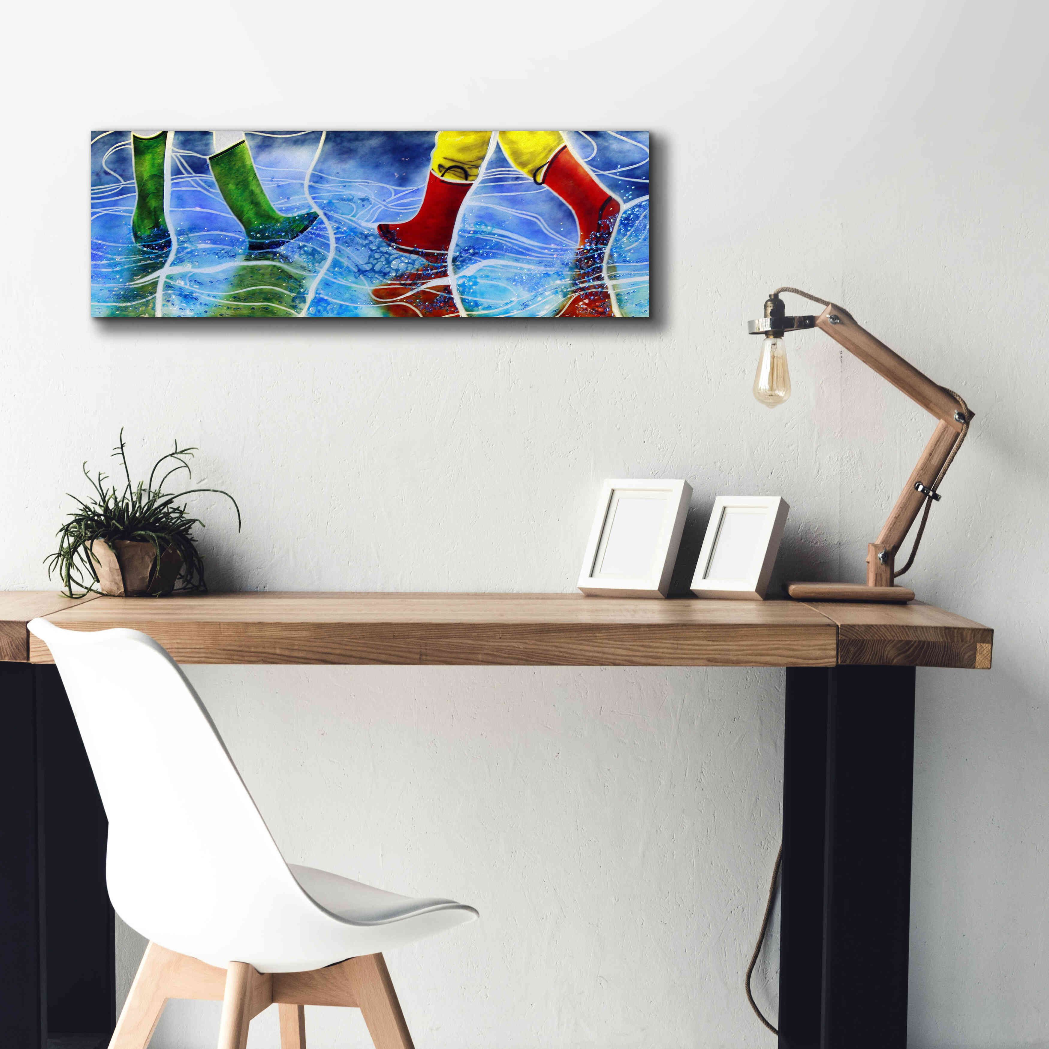 'Water' by Rita Shimelfarb, Giclee Canvas Wall Art,36x12