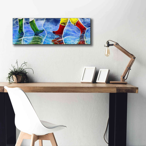 Image of 'Water' by Rita Shimelfarb, Giclee Canvas Wall Art,36x12