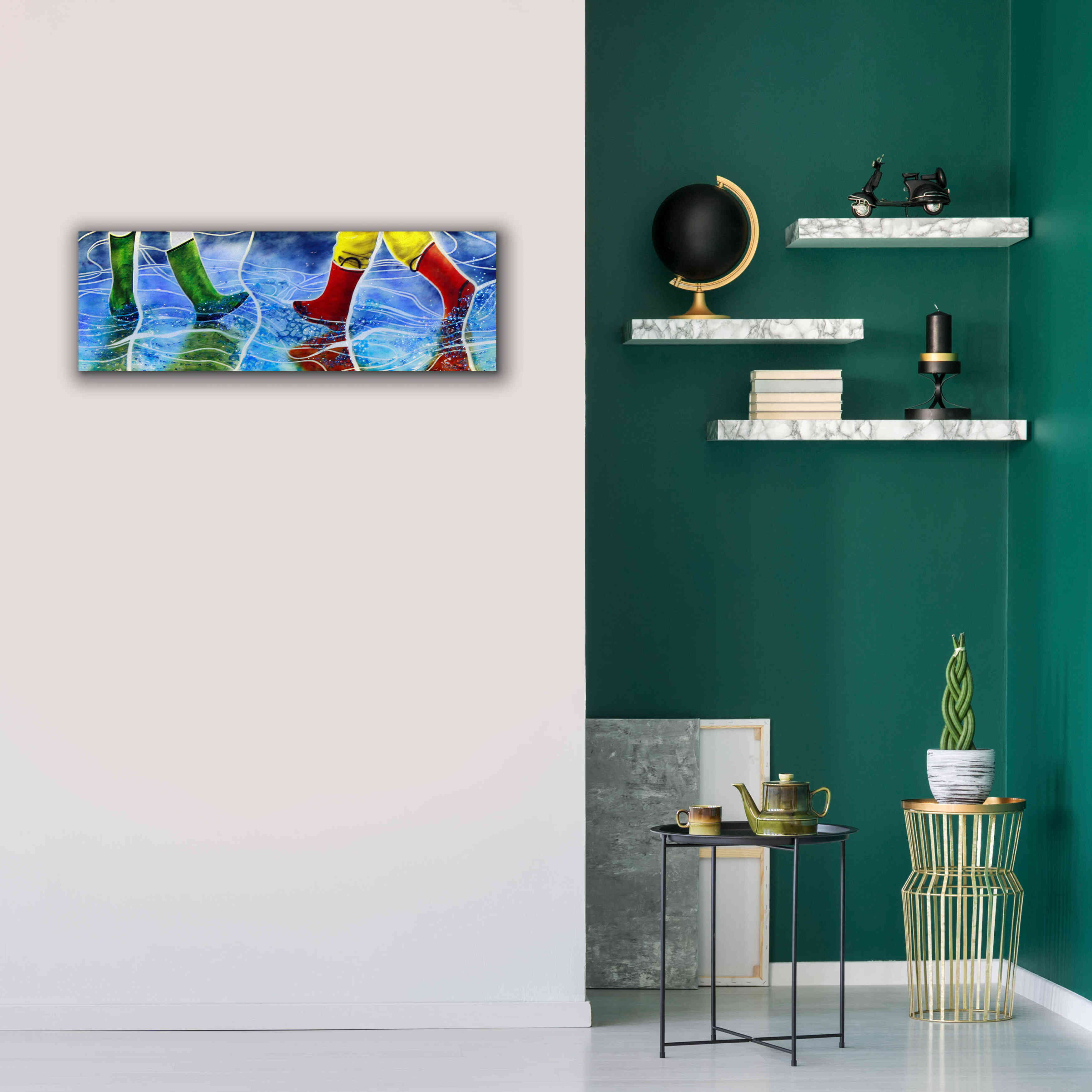 'Water' by Rita Shimelfarb, Giclee Canvas Wall Art,36x12