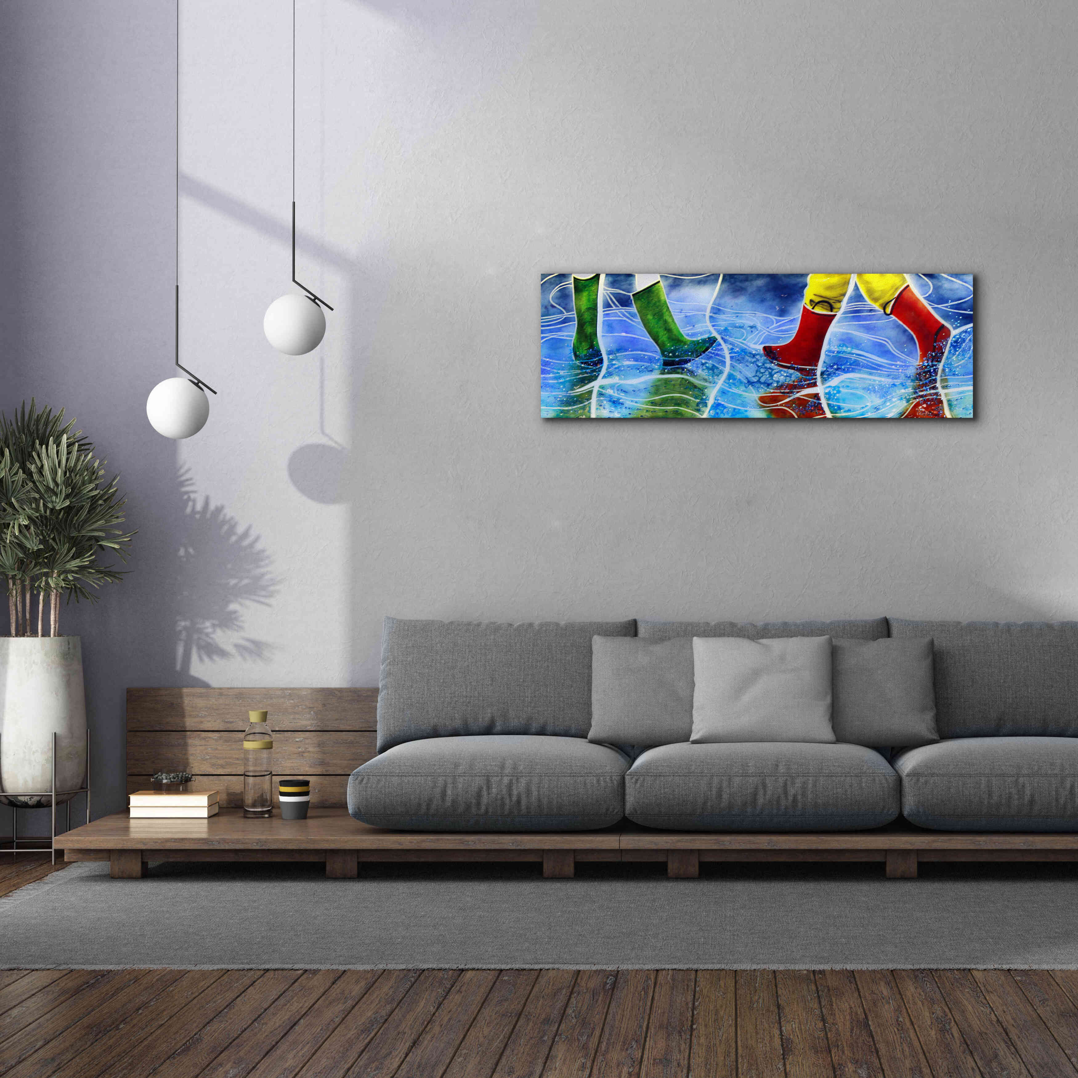 'Water' by Rita Shimelfarb, Giclee Canvas Wall Art,60x20