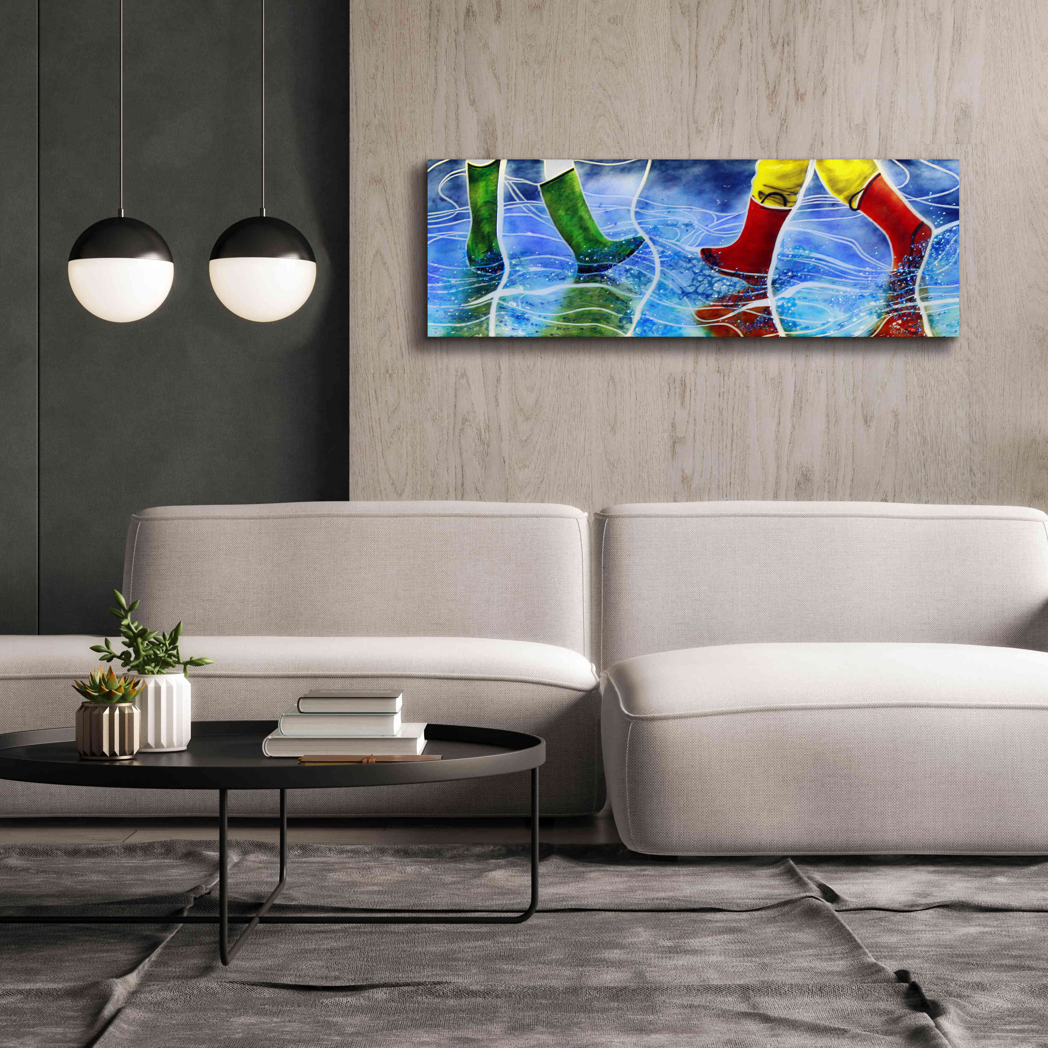 'Water' by Rita Shimelfarb, Giclee Canvas Wall Art,60x20