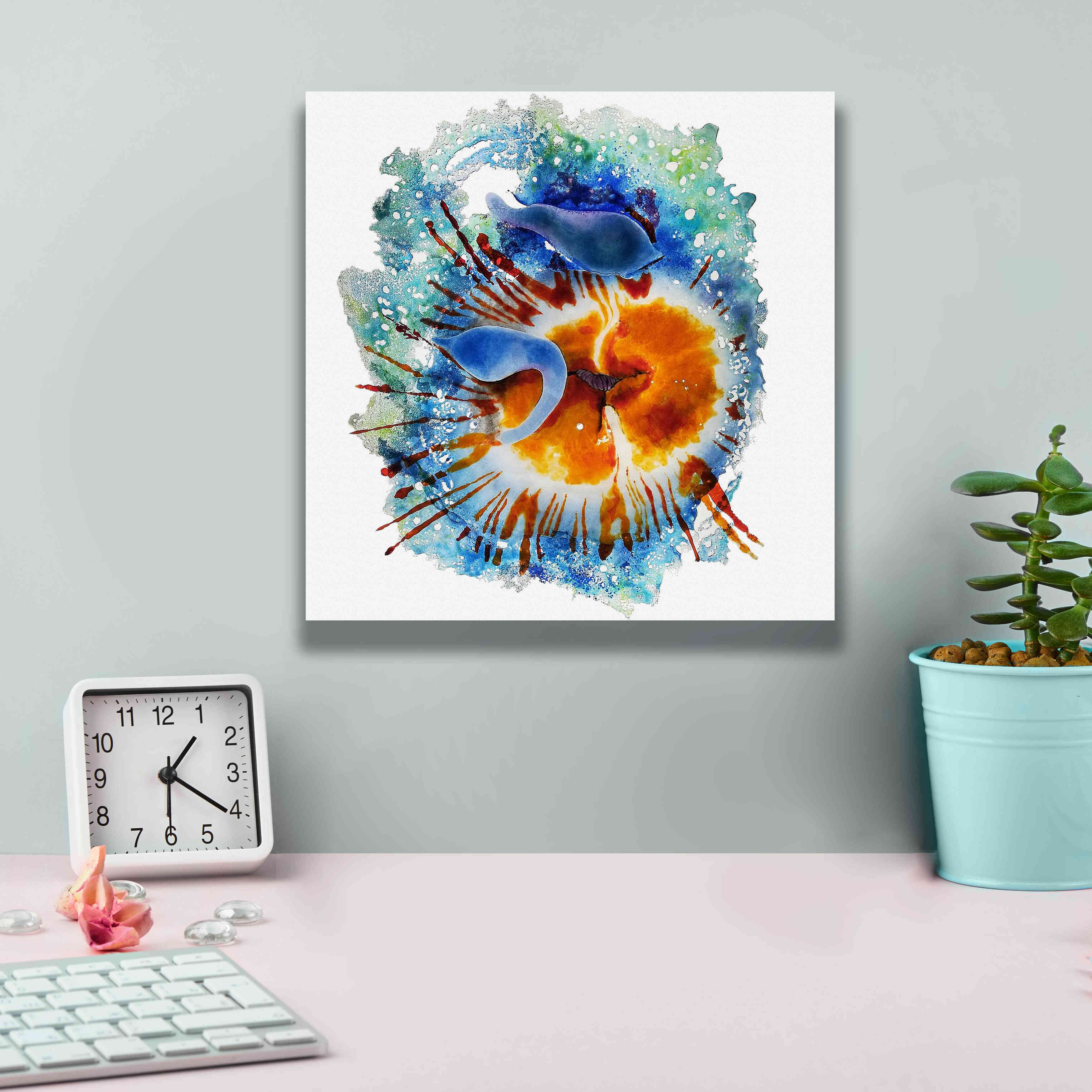 'Urticina Felinal' by Rita Shimelfarb, Giclee Canvas Wall Art,12x12