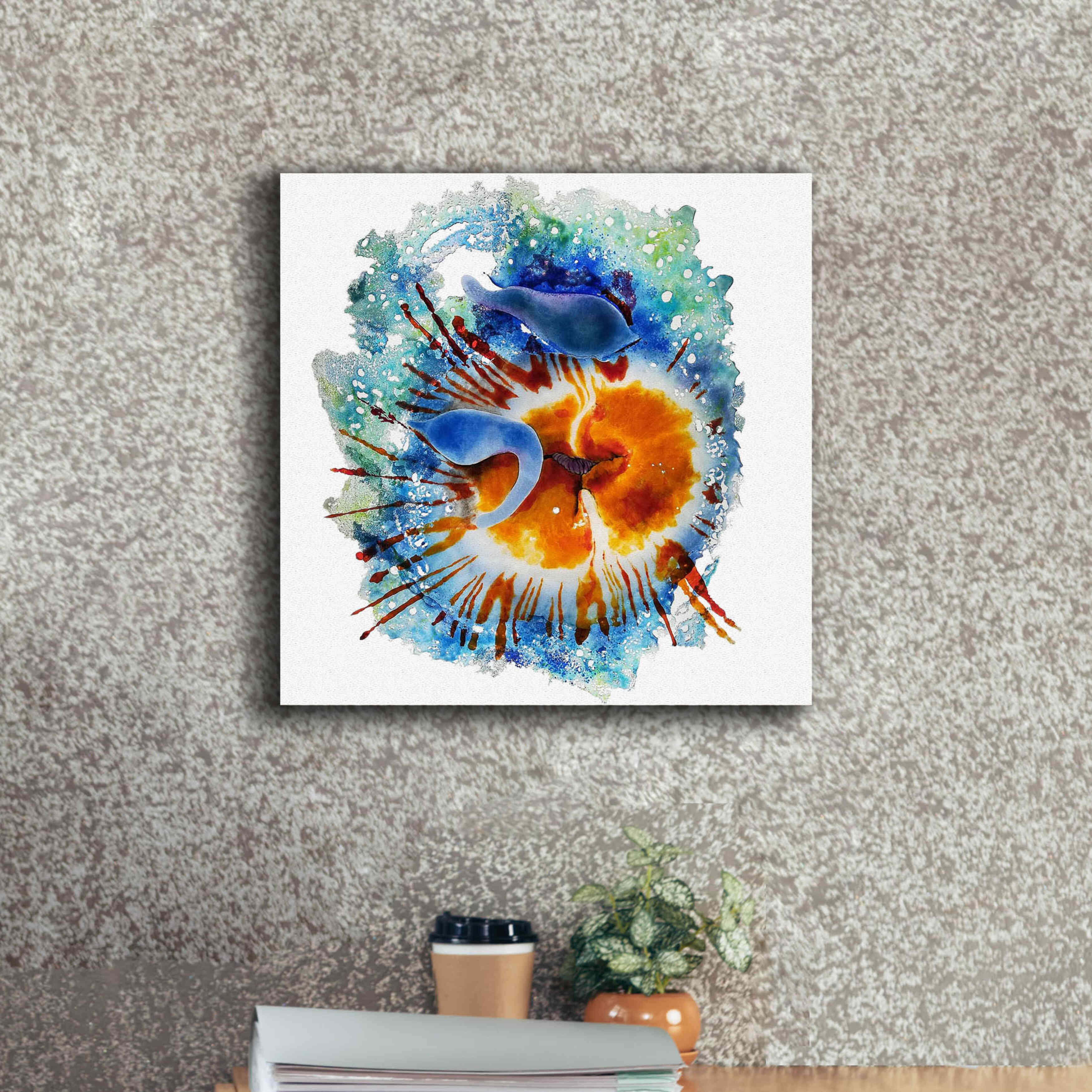 'Urticina Felinal' by Rita Shimelfarb, Giclee Canvas Wall Art,18x18