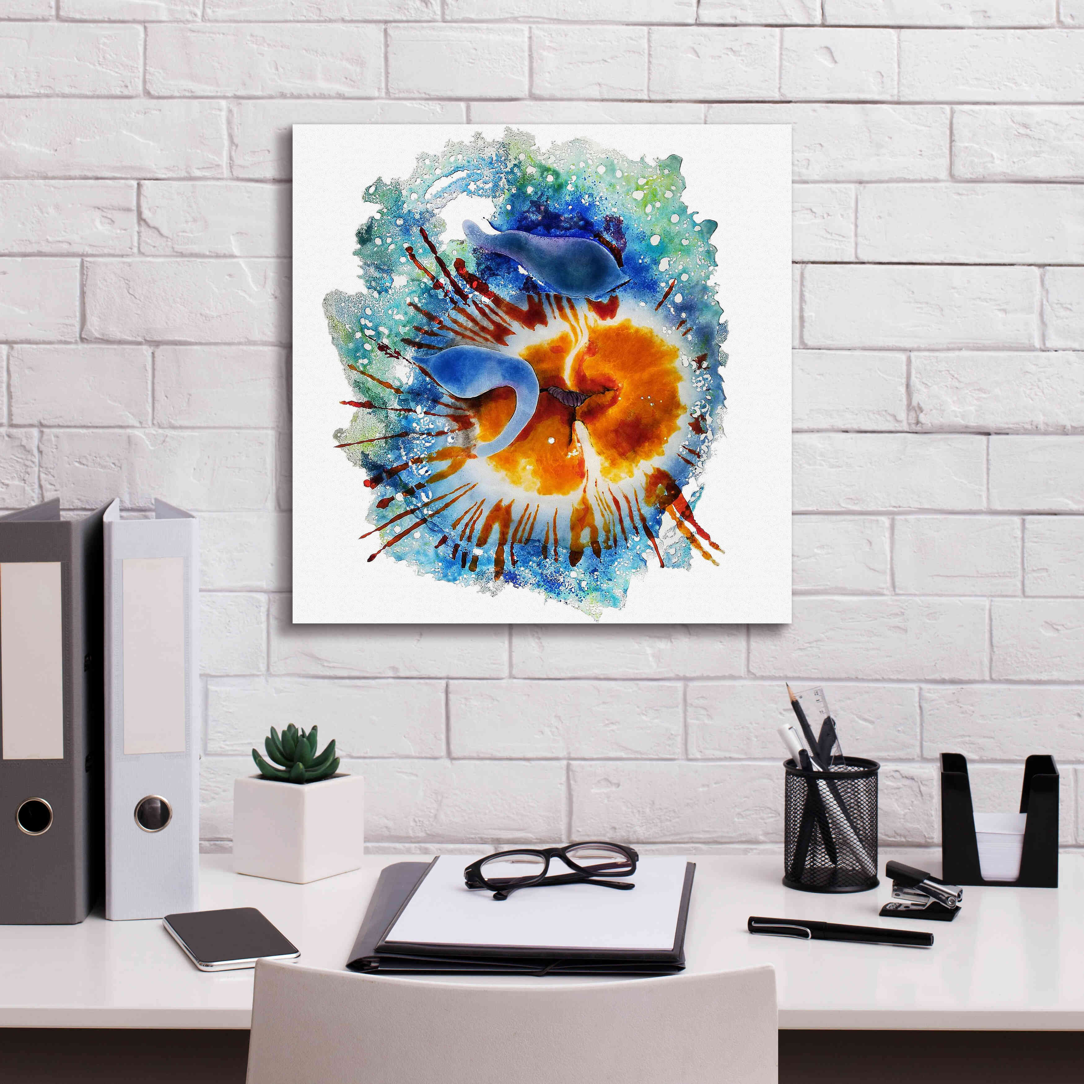 'Urticina Felinal' by Rita Shimelfarb, Giclee Canvas Wall Art,18x18