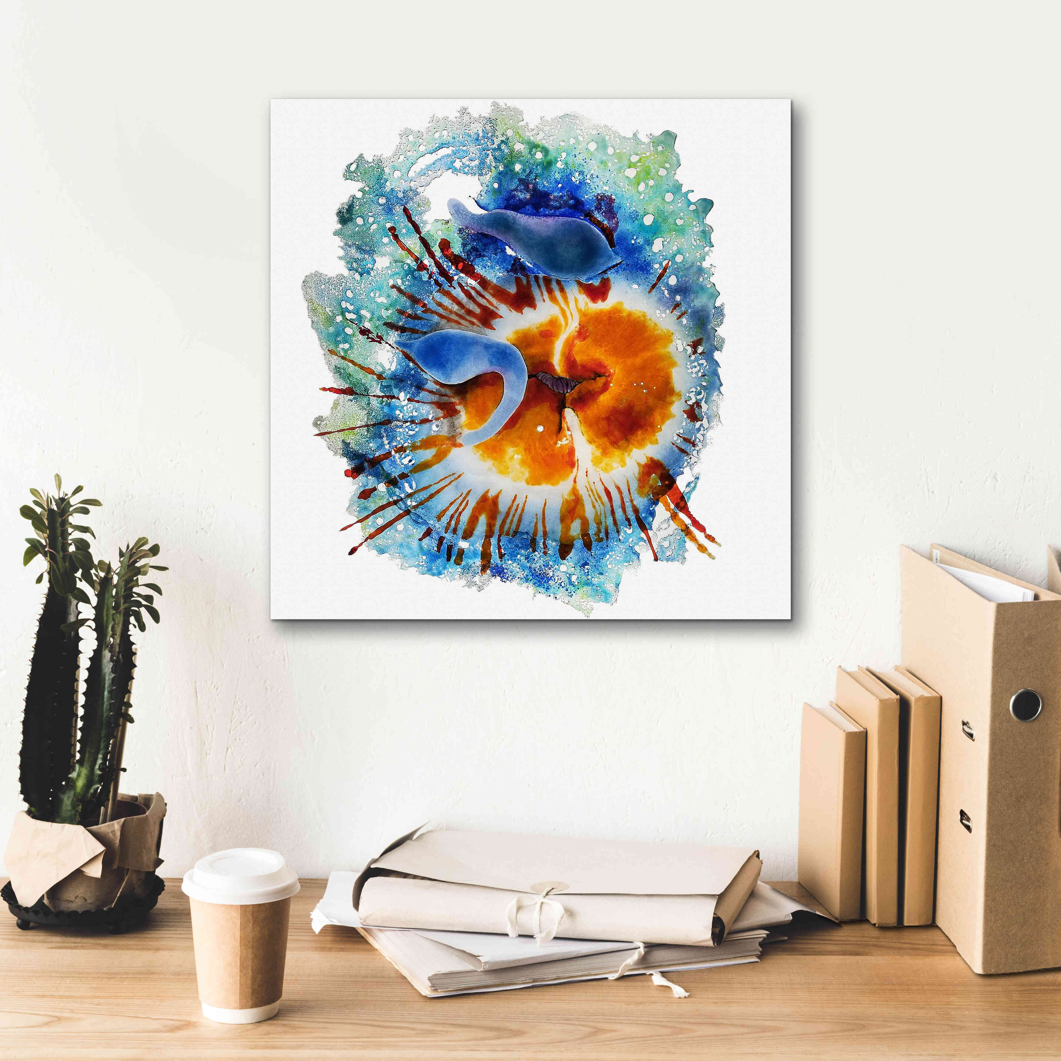 'Urticina Felinal' by Rita Shimelfarb, Giclee Canvas Wall Art,18x18