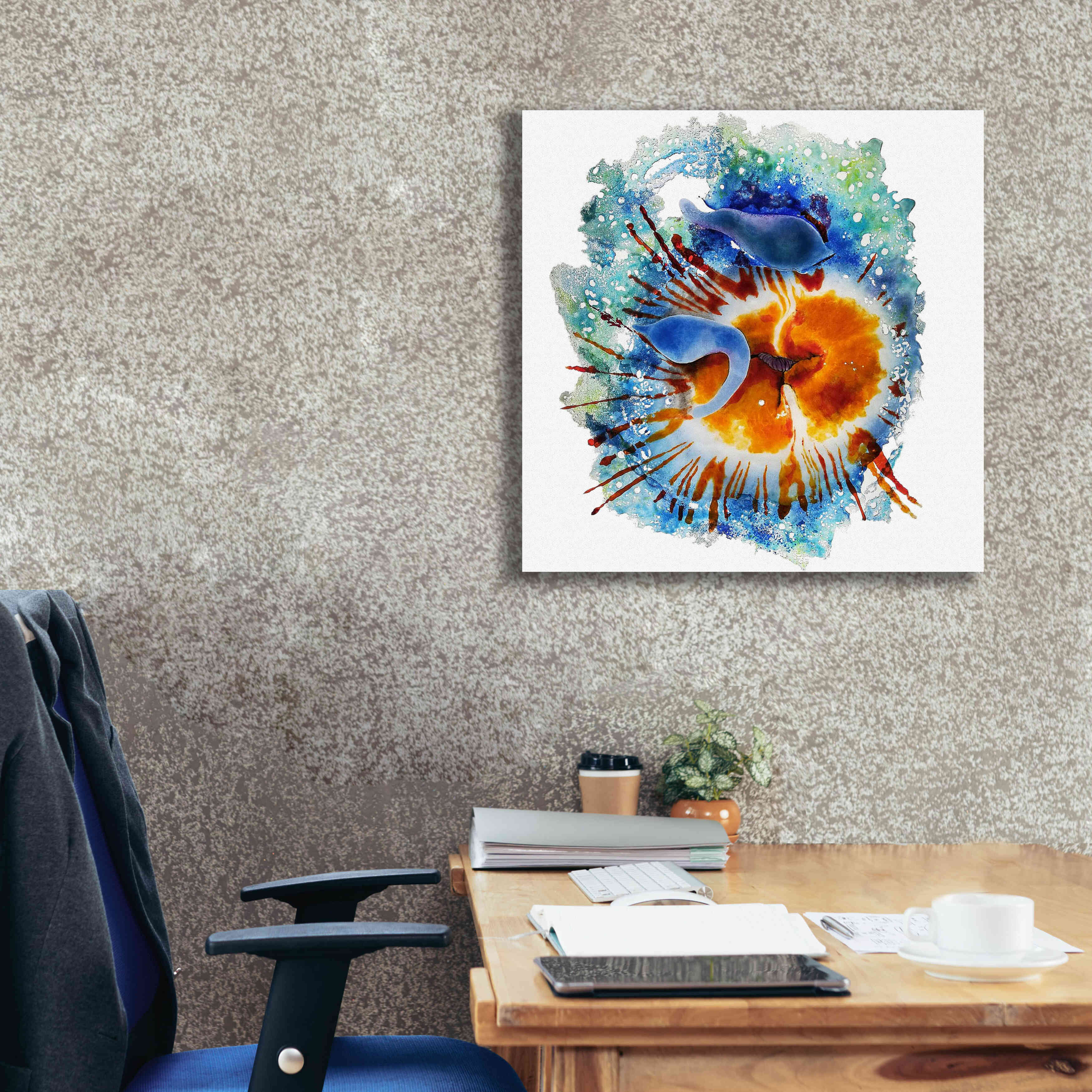 'Urticina Felinal' by Rita Shimelfarb, Giclee Canvas Wall Art,26x26