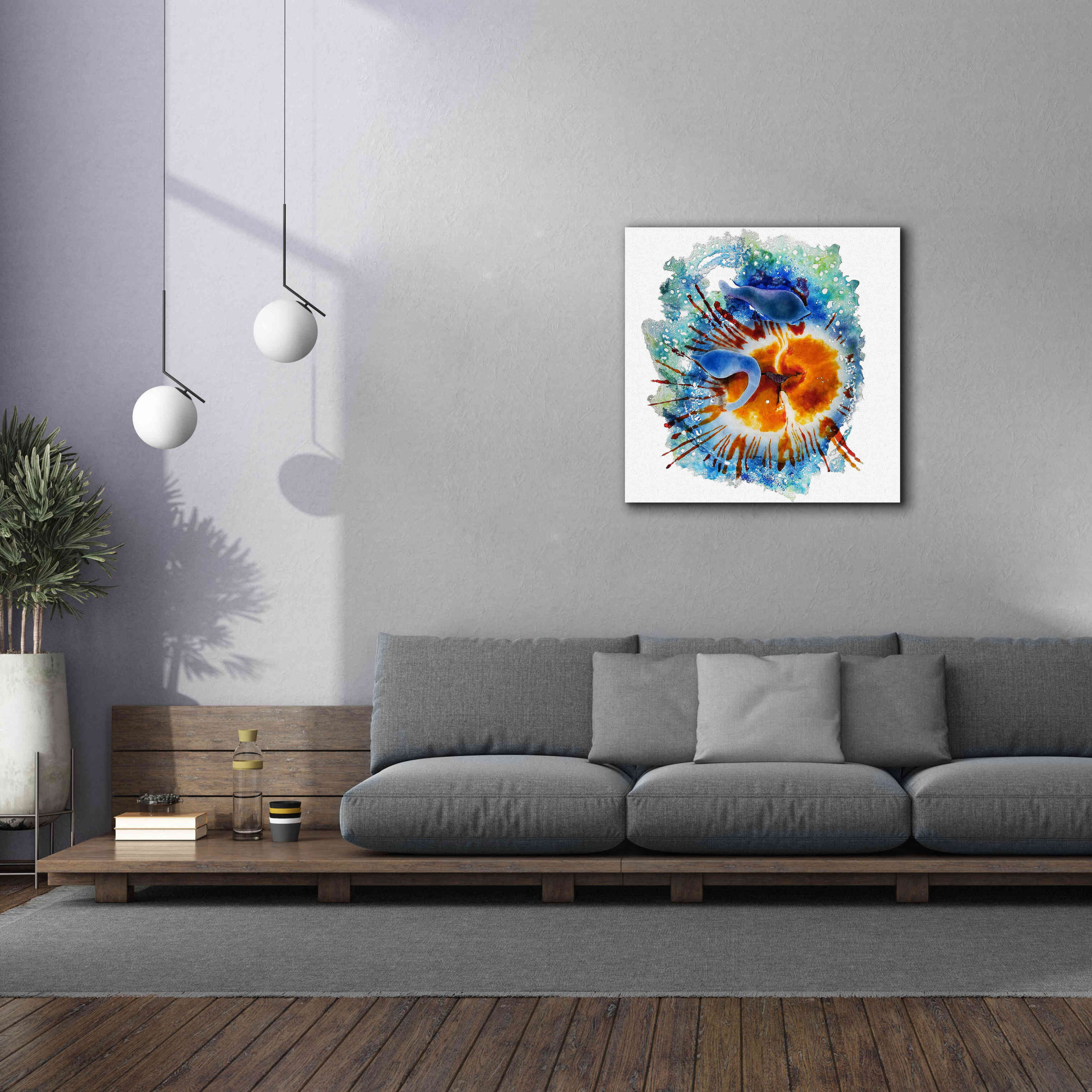 'Urticina Felinal' by Rita Shimelfarb, Giclee Canvas Wall Art,37x37