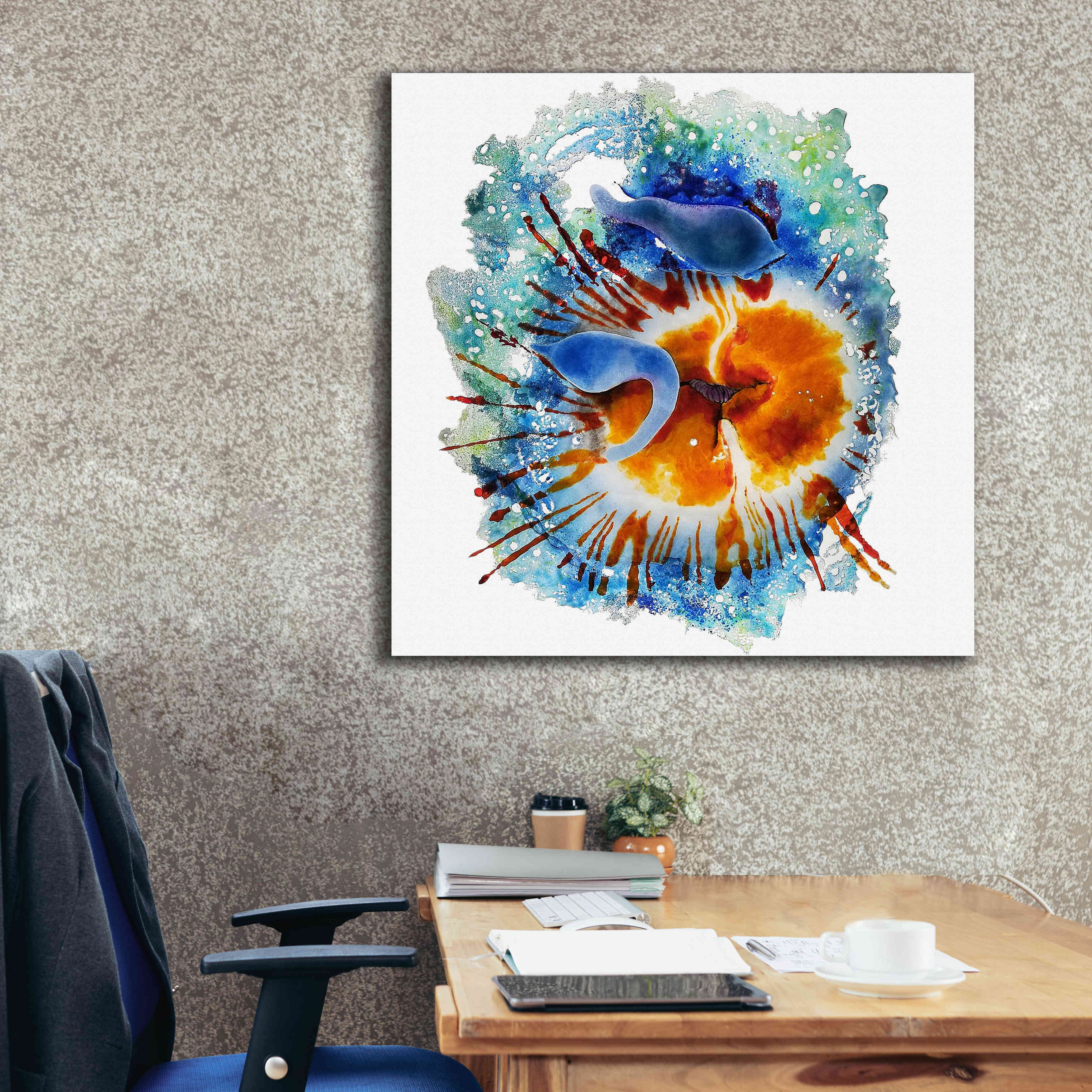 'Urticina Felinal' by Rita Shimelfarb, Giclee Canvas Wall Art,37x37