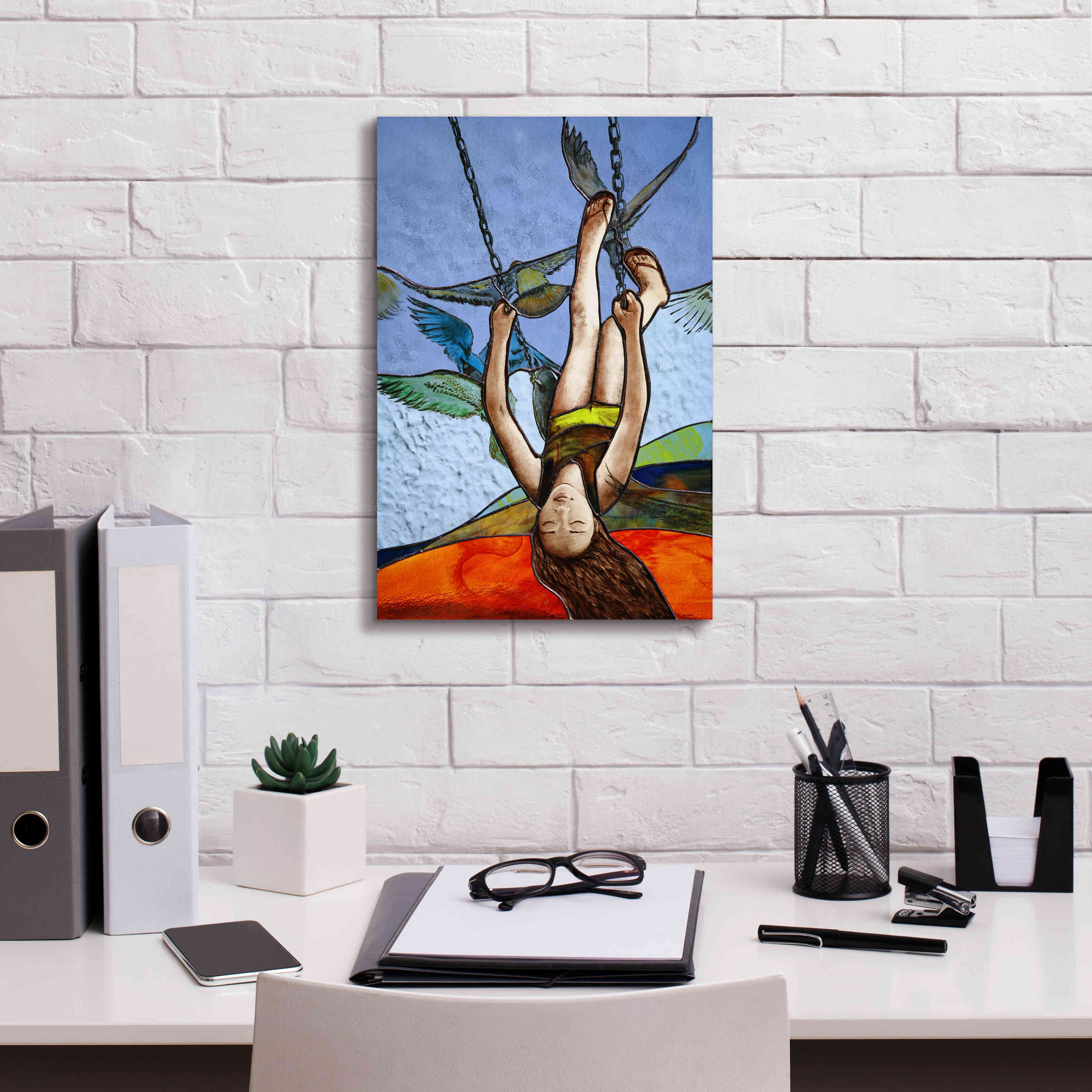 'Up' by Rita Shimelfarb, Giclee Canvas Wall Art,12x18