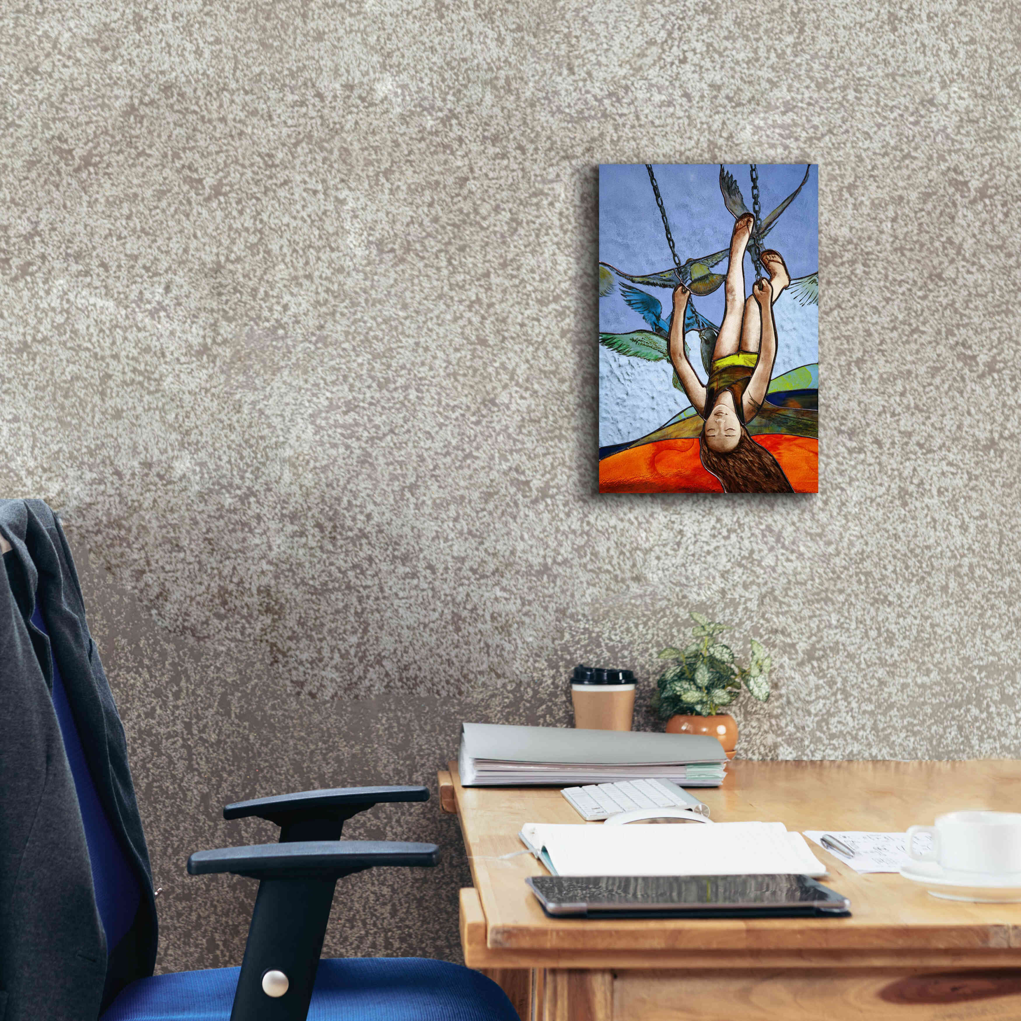 'Up' by Rita Shimelfarb, Giclee Canvas Wall Art,12x18