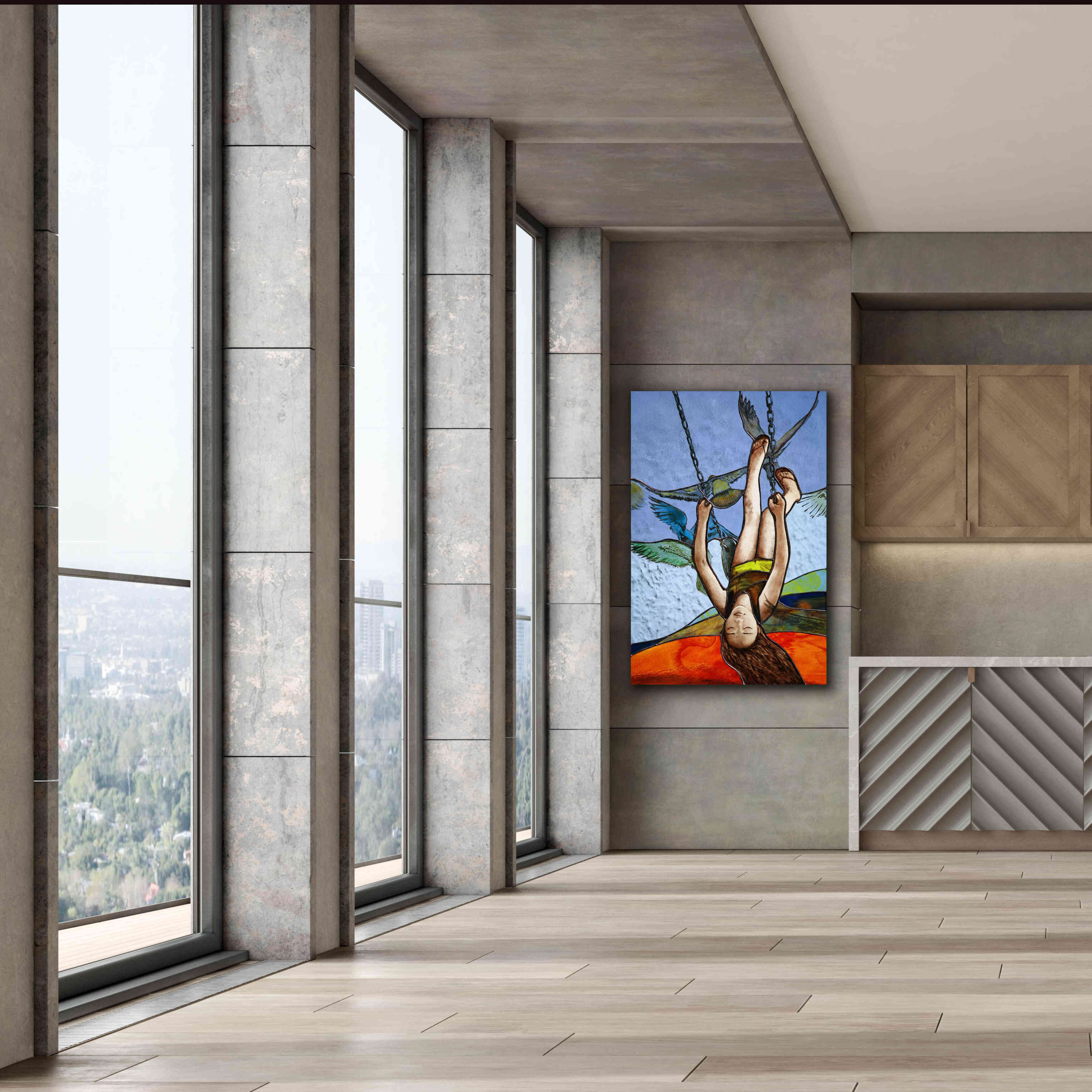 'Up' by Rita Shimelfarb, Giclee Canvas Wall Art,40x60