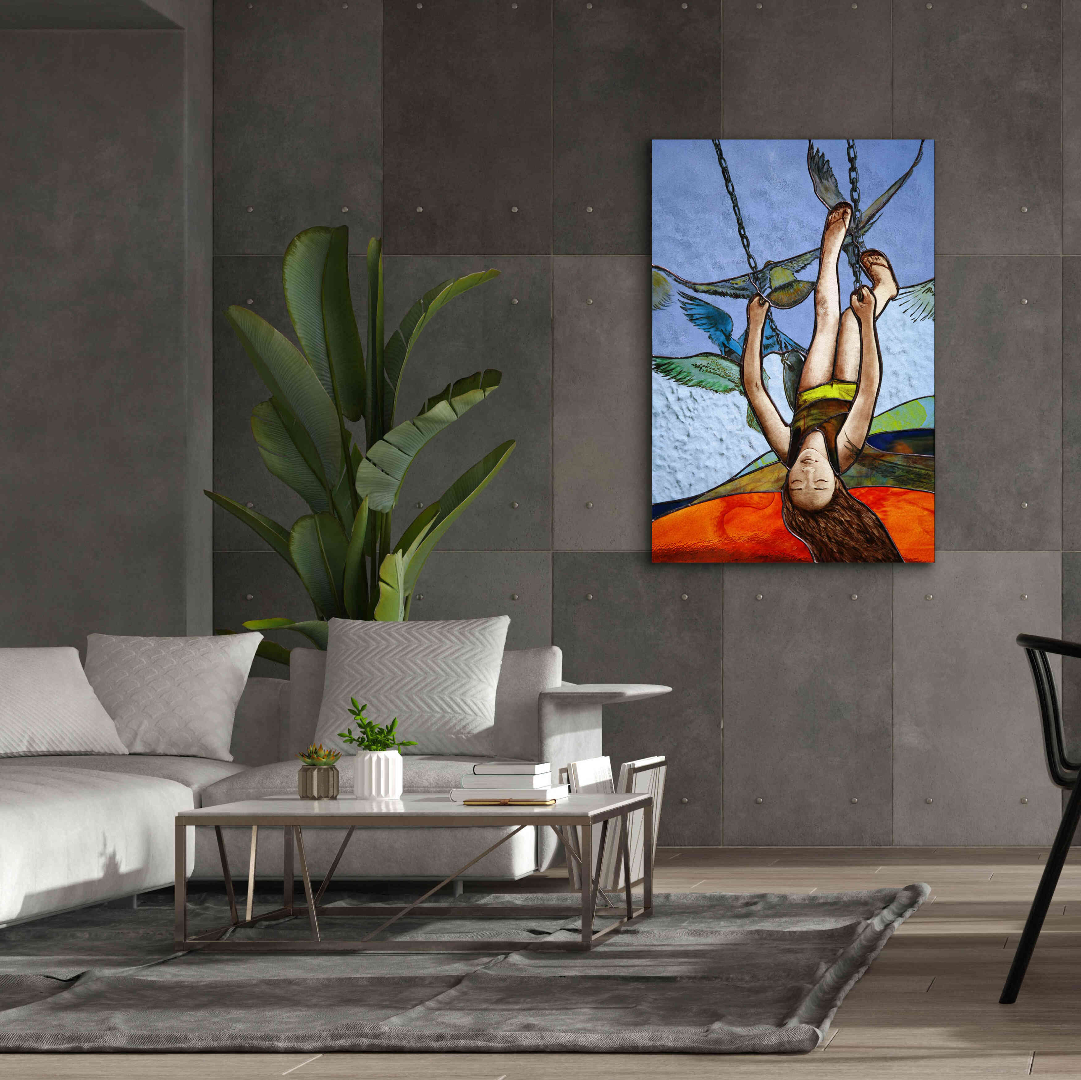 'Up' by Rita Shimelfarb, Giclee Canvas Wall Art,40x60