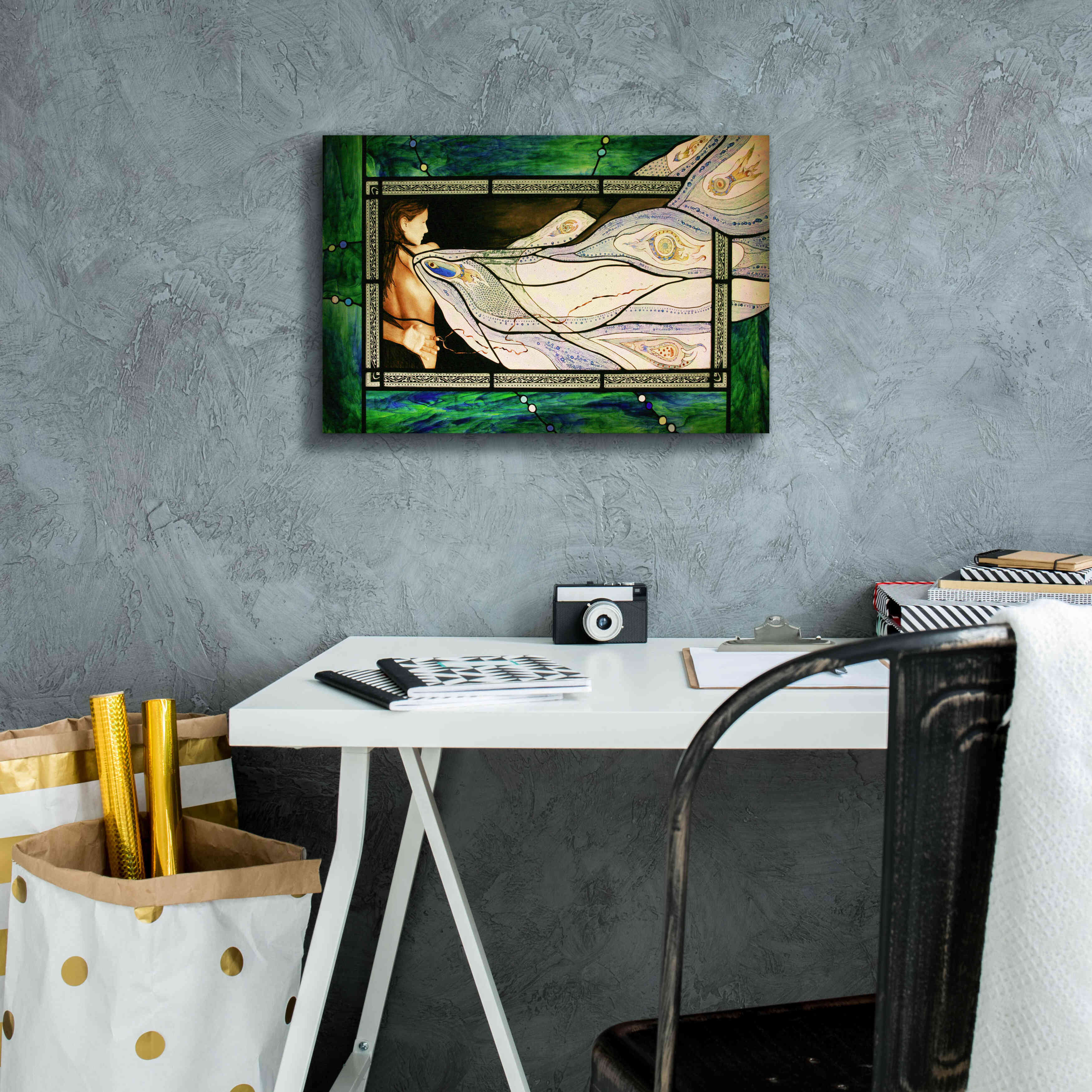 'Un-Wound' by Rita Shimelfarb, Giclee Canvas Wall Art,18x12