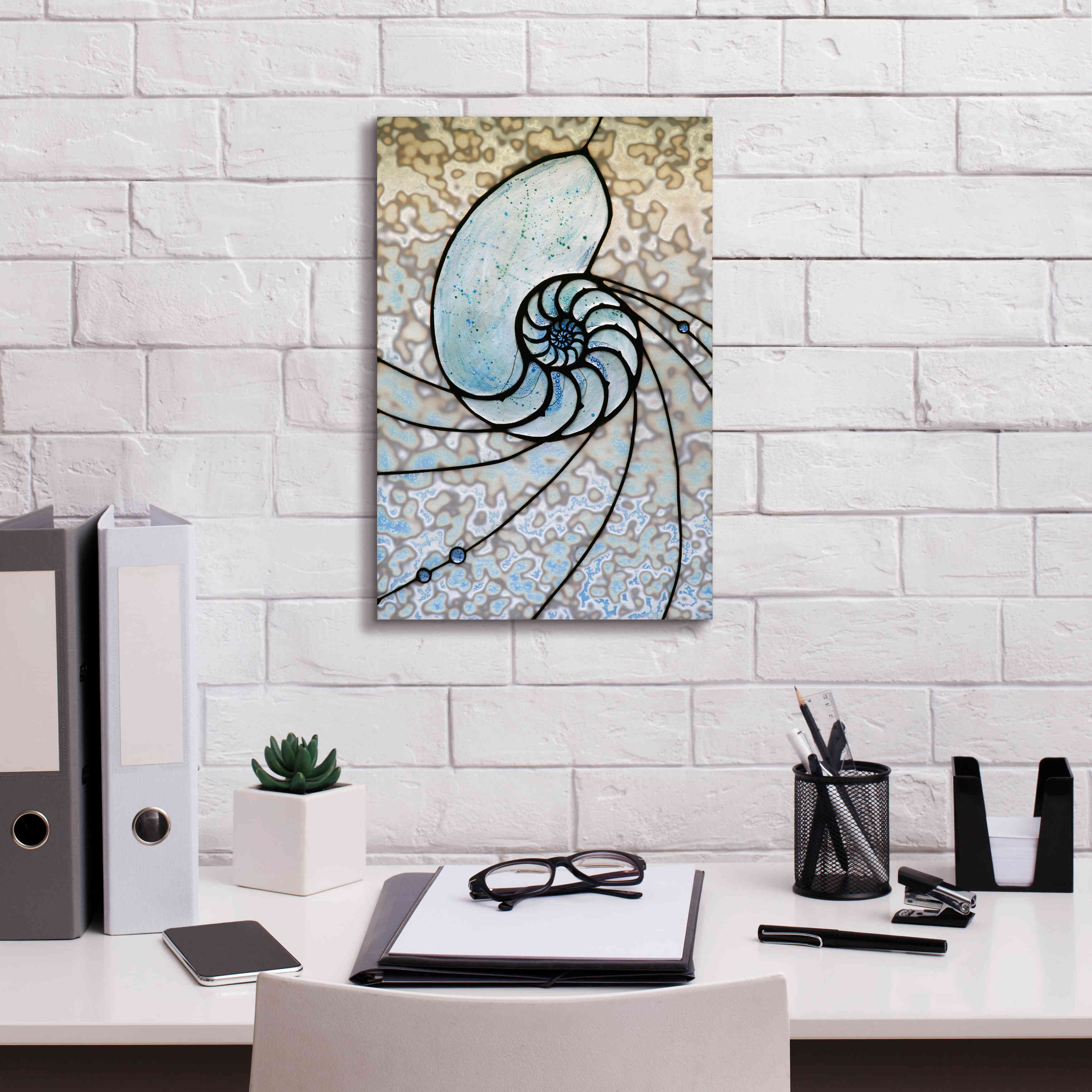 'Shell' by Rita Shimelfarb, Giclee Canvas Wall Art,12x18