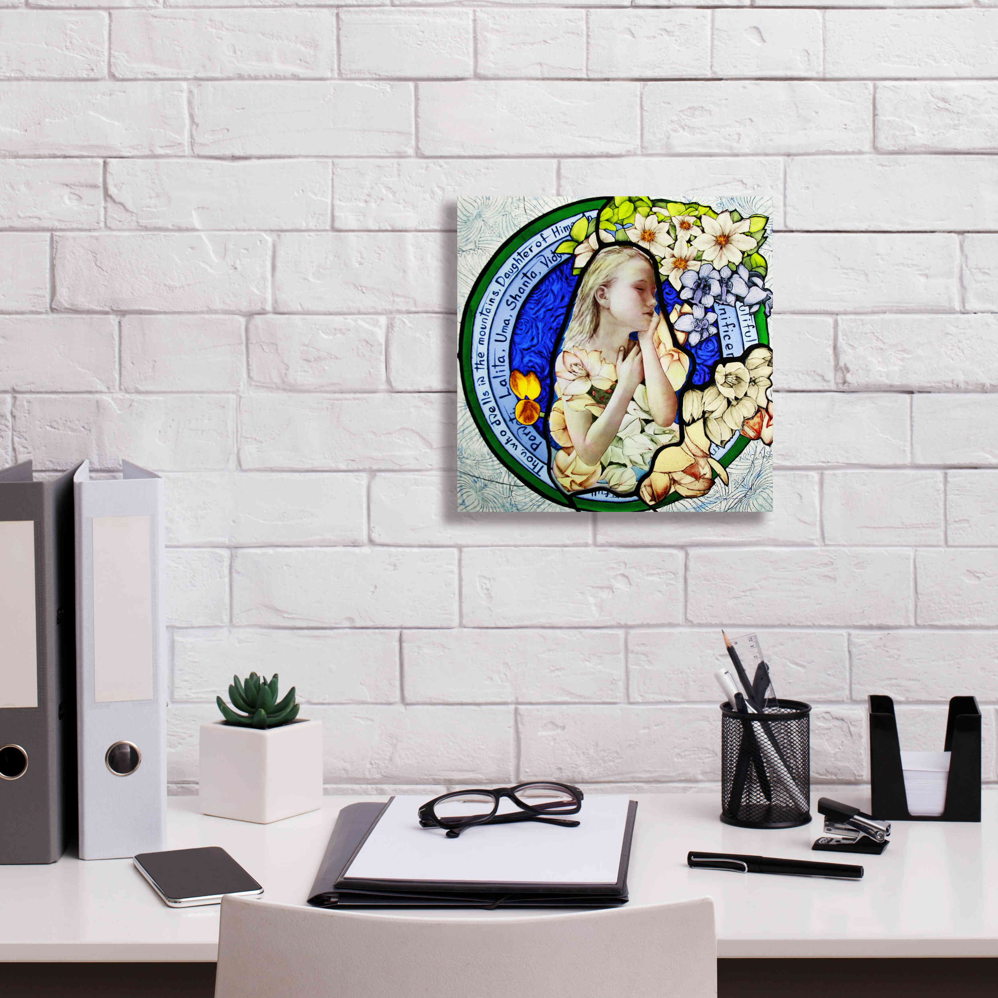 'Shakti' by Rita Shimelfarb, Giclee Canvas Wall Art,12x12