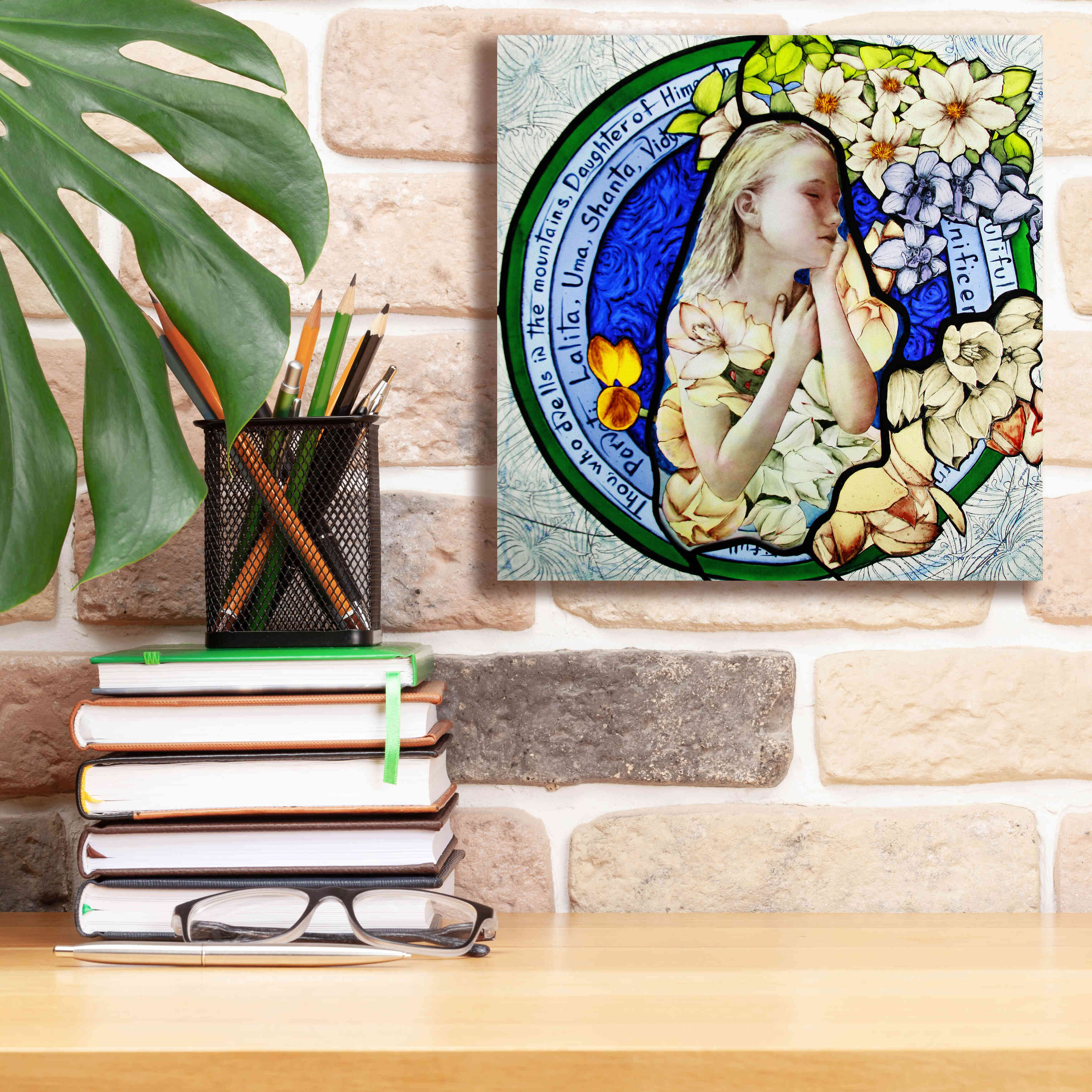 'Shakti' by Rita Shimelfarb, Giclee Canvas Wall Art,12x12