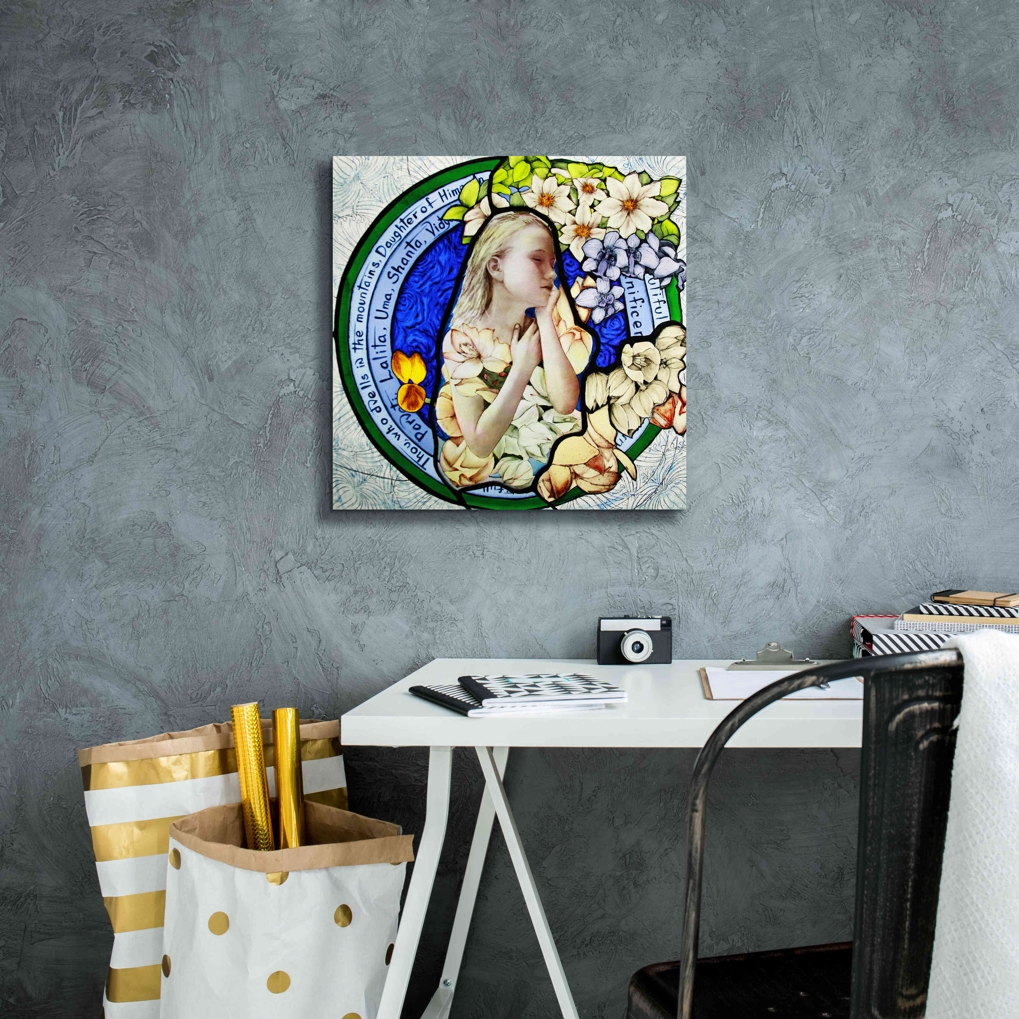 'Shakti' by Rita Shimelfarb, Giclee Canvas Wall Art,18x18