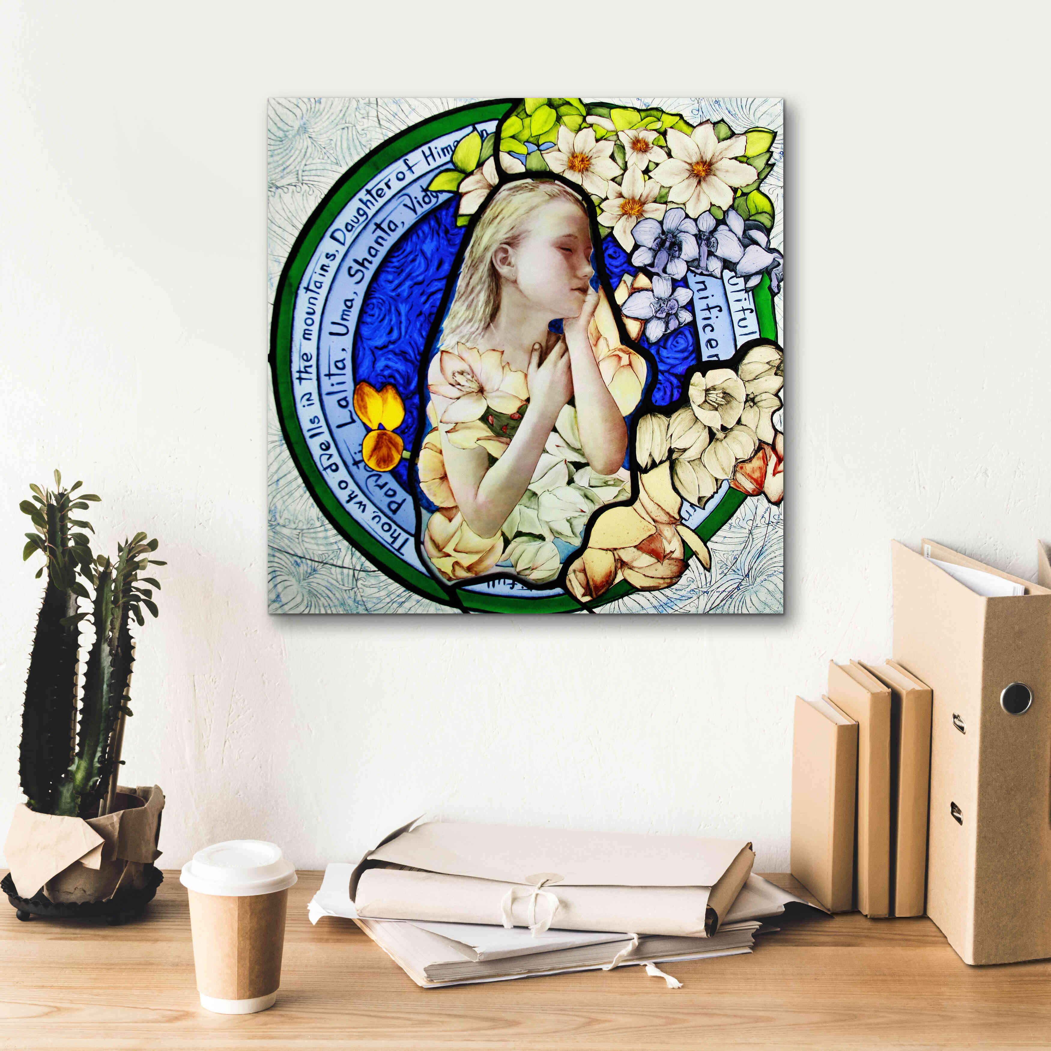 'Shakti' by Rita Shimelfarb, Giclee Canvas Wall Art,18x18