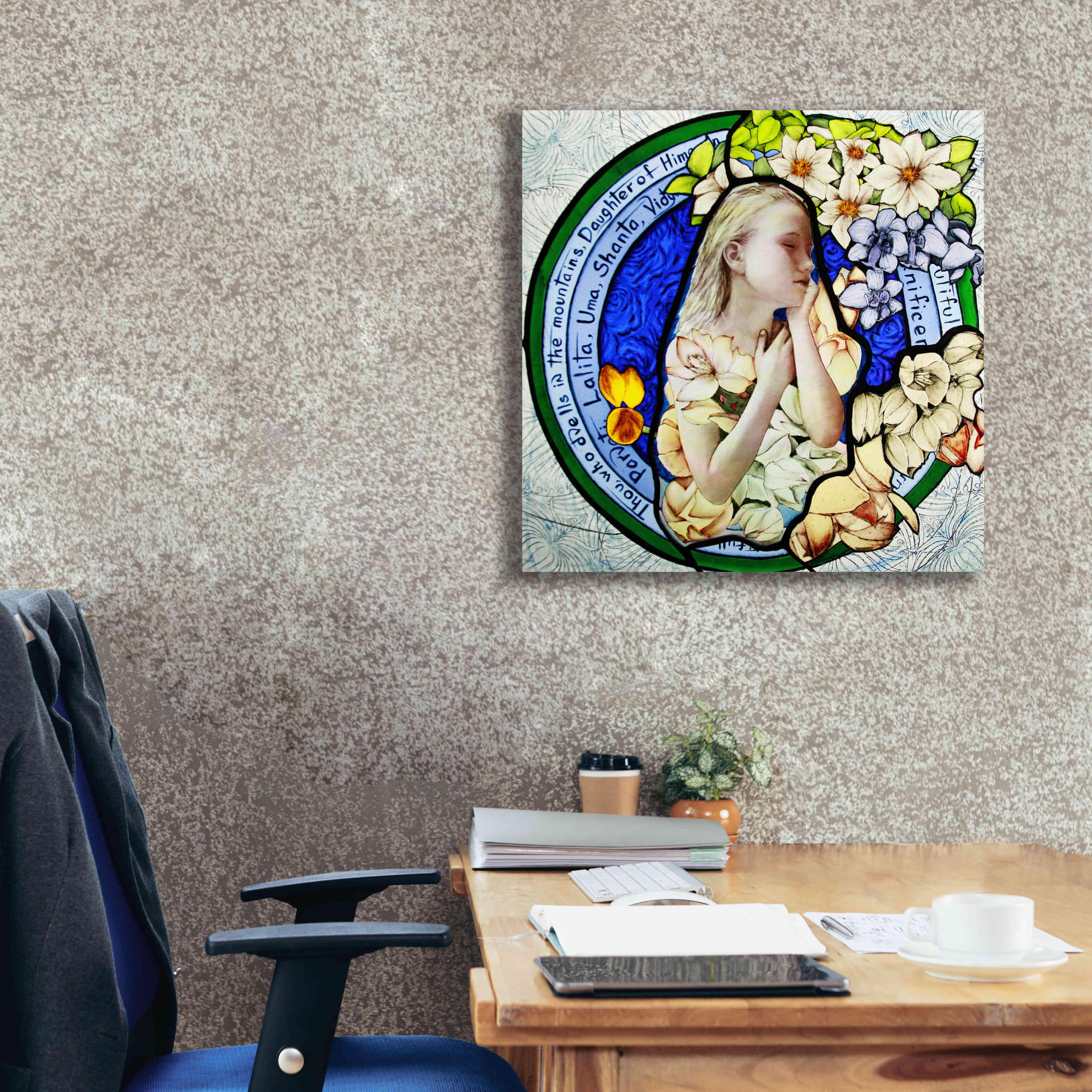 'Shakti' by Rita Shimelfarb, Giclee Canvas Wall Art,26x26